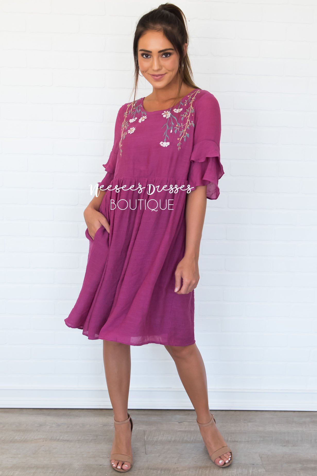 The Briana Modest Dresses vendor-unknown