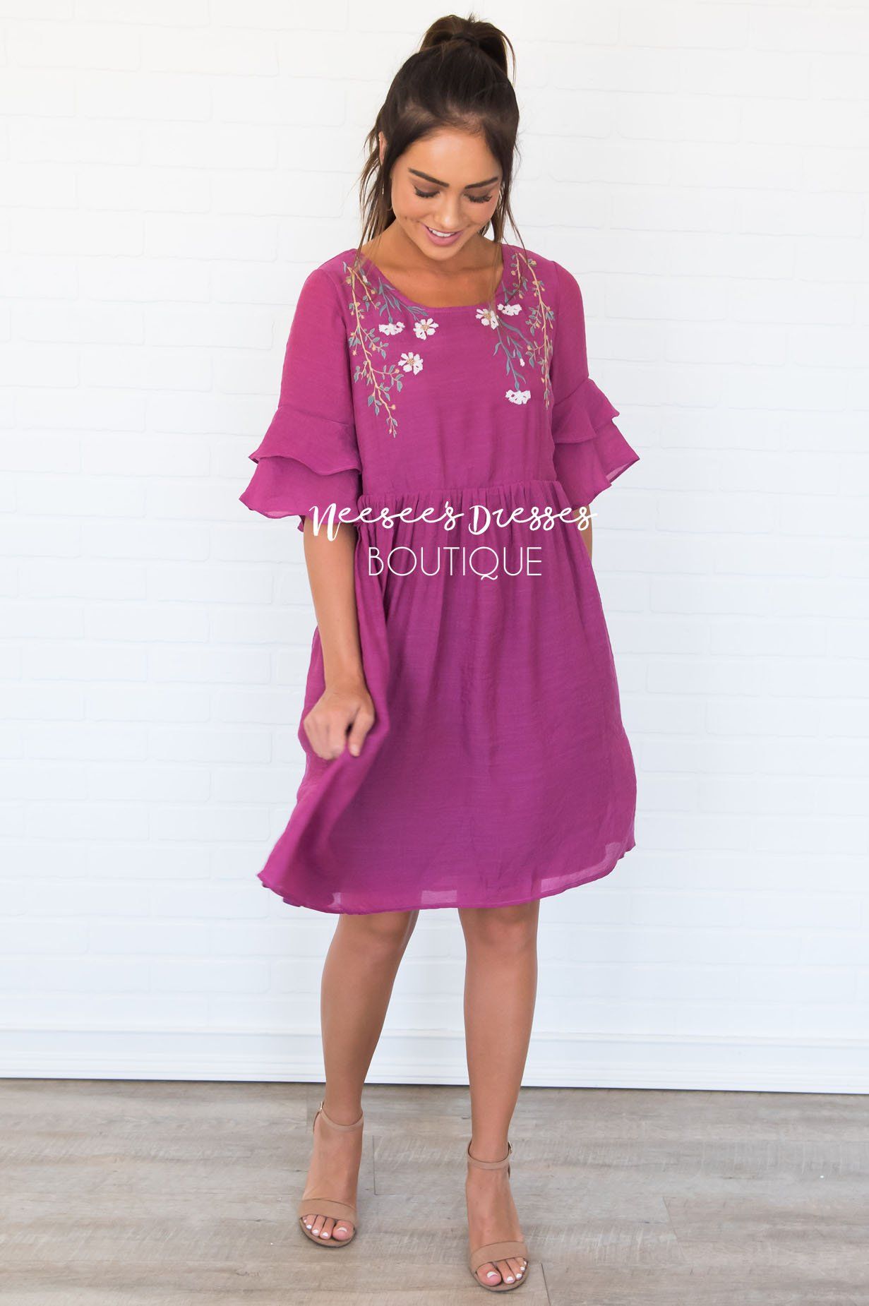 The Briana Modest Dresses vendor-unknown