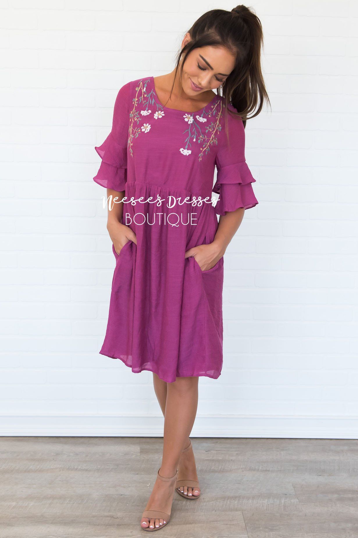 The Briana Modest Dresses vendor-unknown