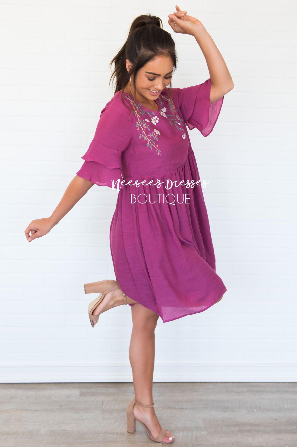 The Briana Modest Dresses vendor-unknown