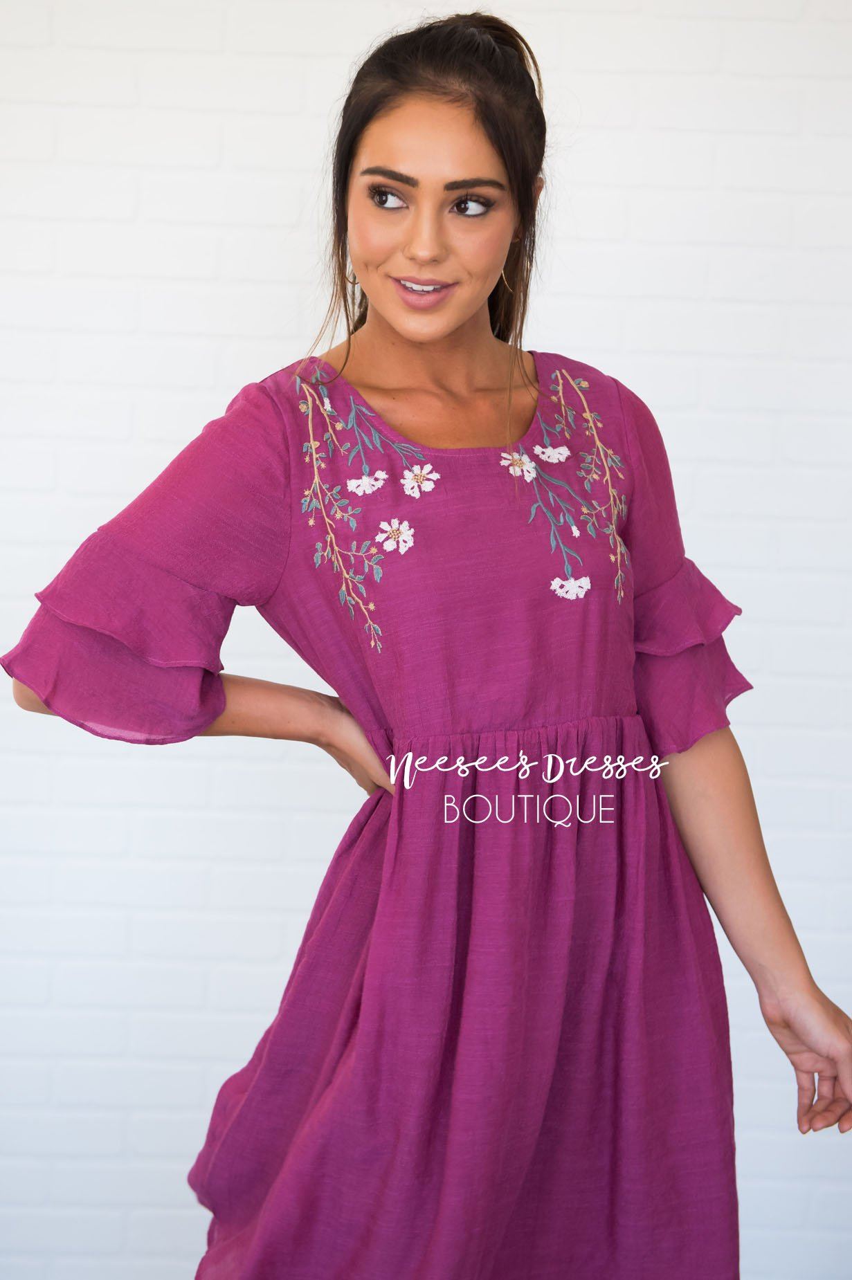 The Briana Modest Dresses vendor-unknown