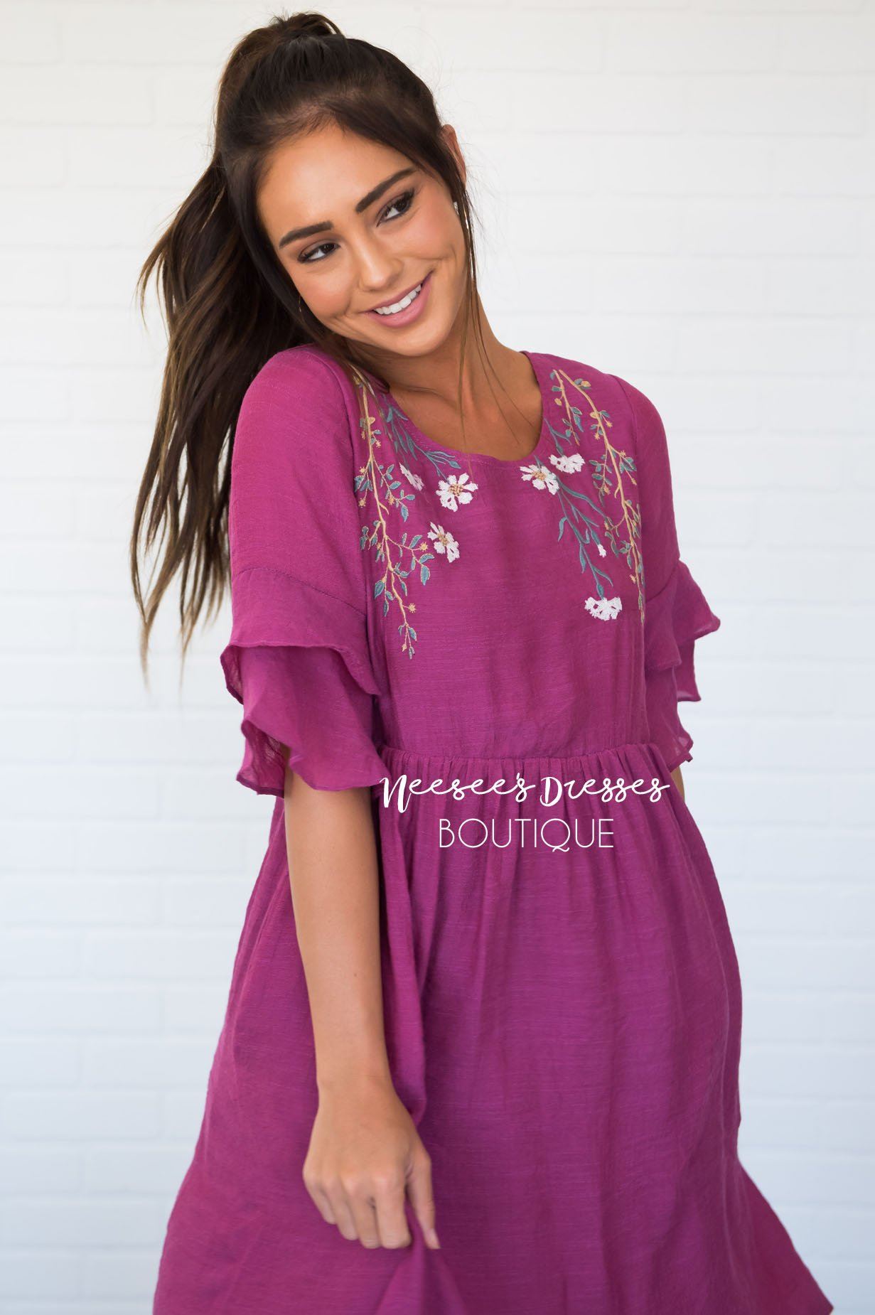 The Briana Modest Dresses vendor-unknown