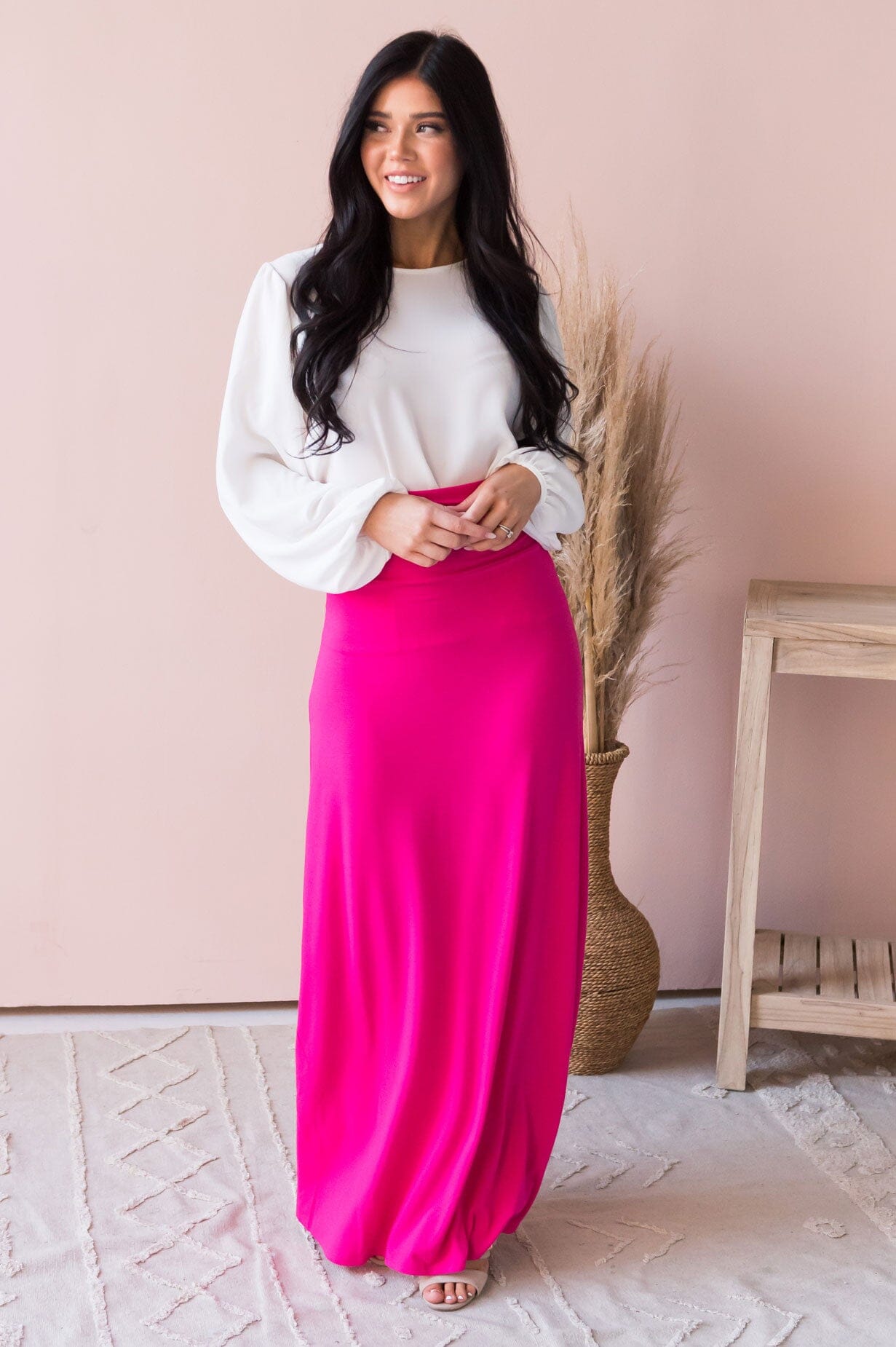 Fresh Flowers Modest Maxi Skirt Modest Dresses vendor-unknown