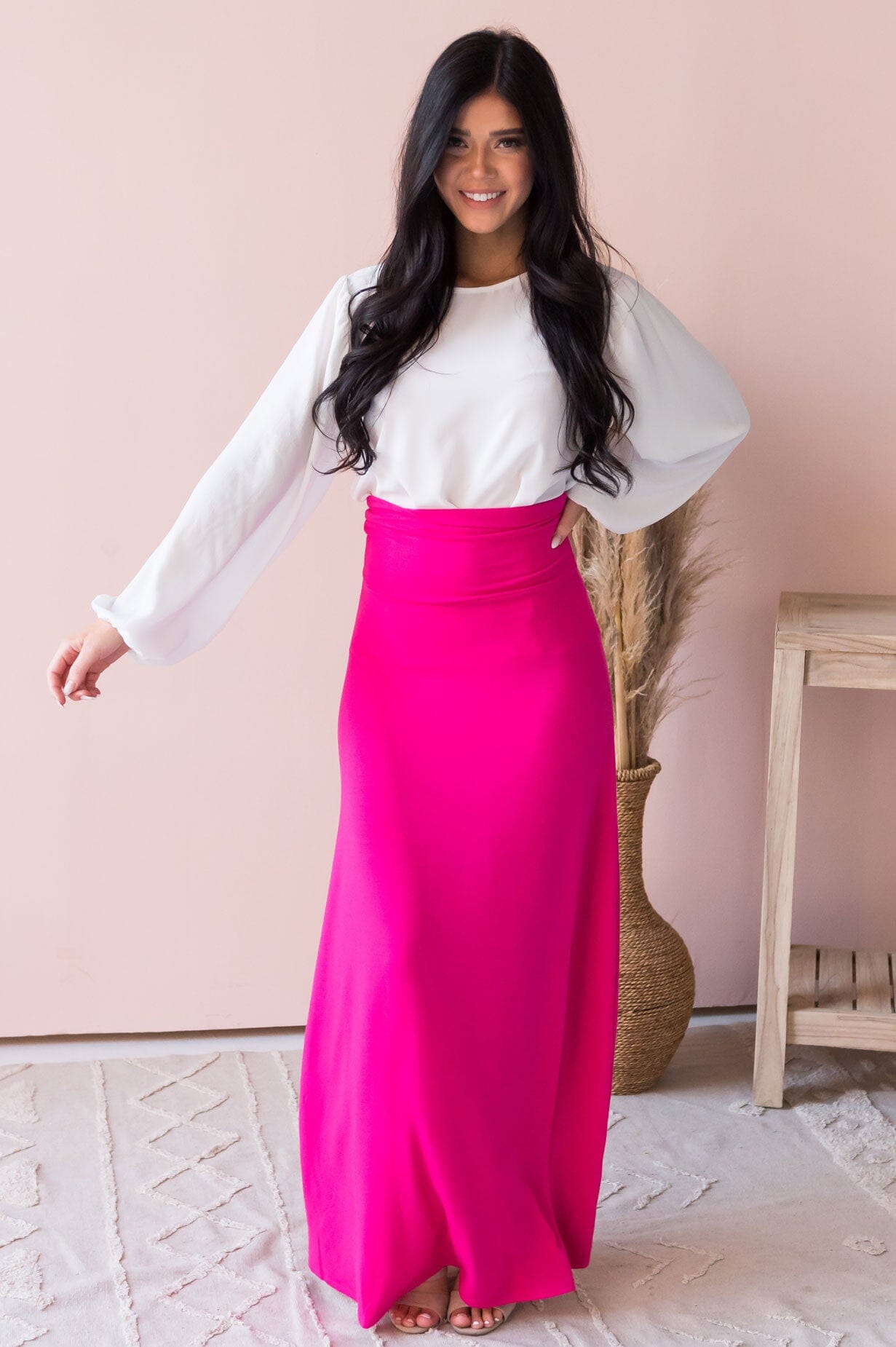 Fresh Flowers Modest Maxi Skirt Modest Dresses vendor-unknown