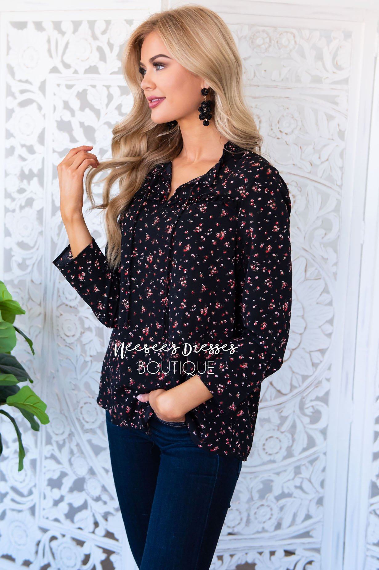 Meet Me At Magnolia blouse Modest Dresses vendor-unknown