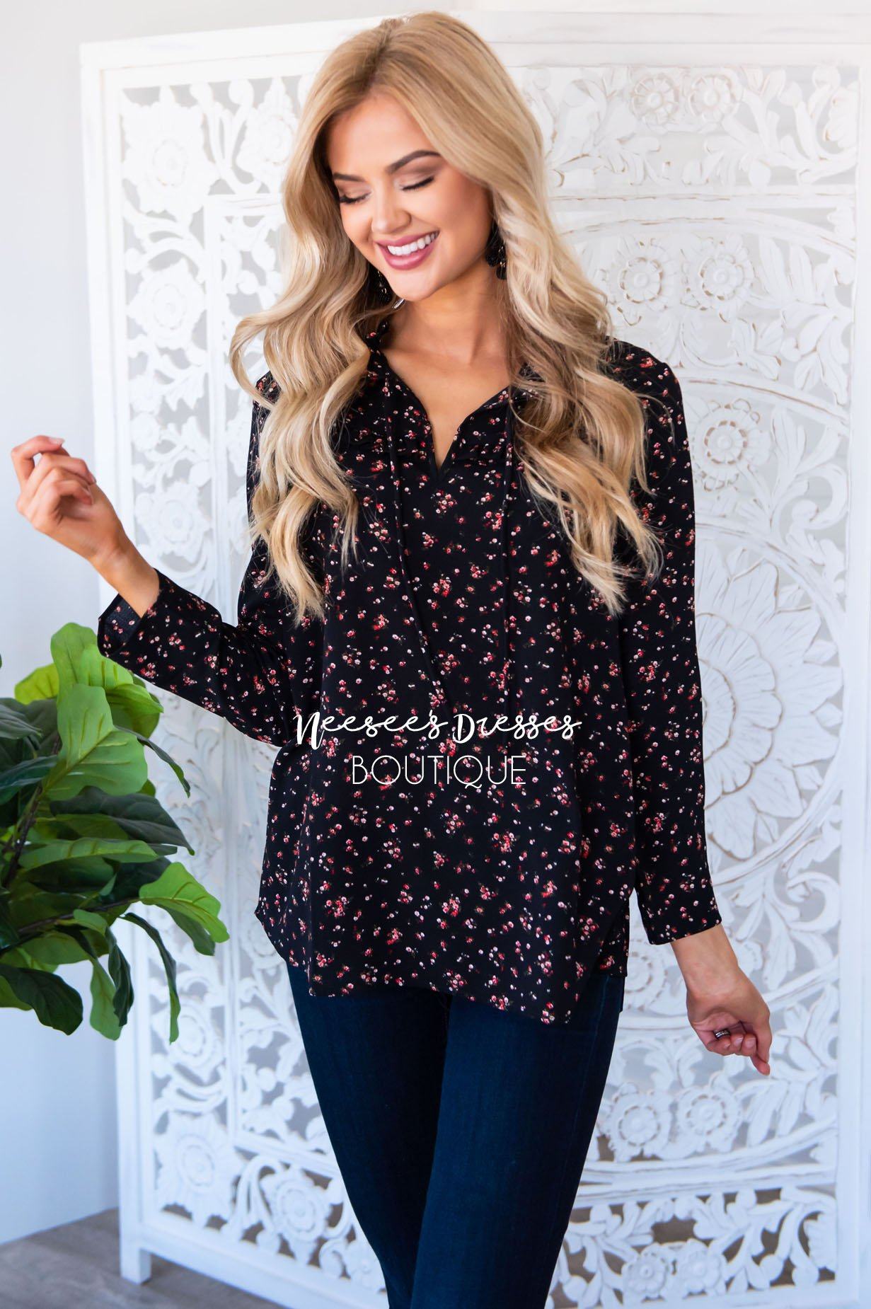 Meet Me At Magnolia blouse Modest Dresses vendor-unknown