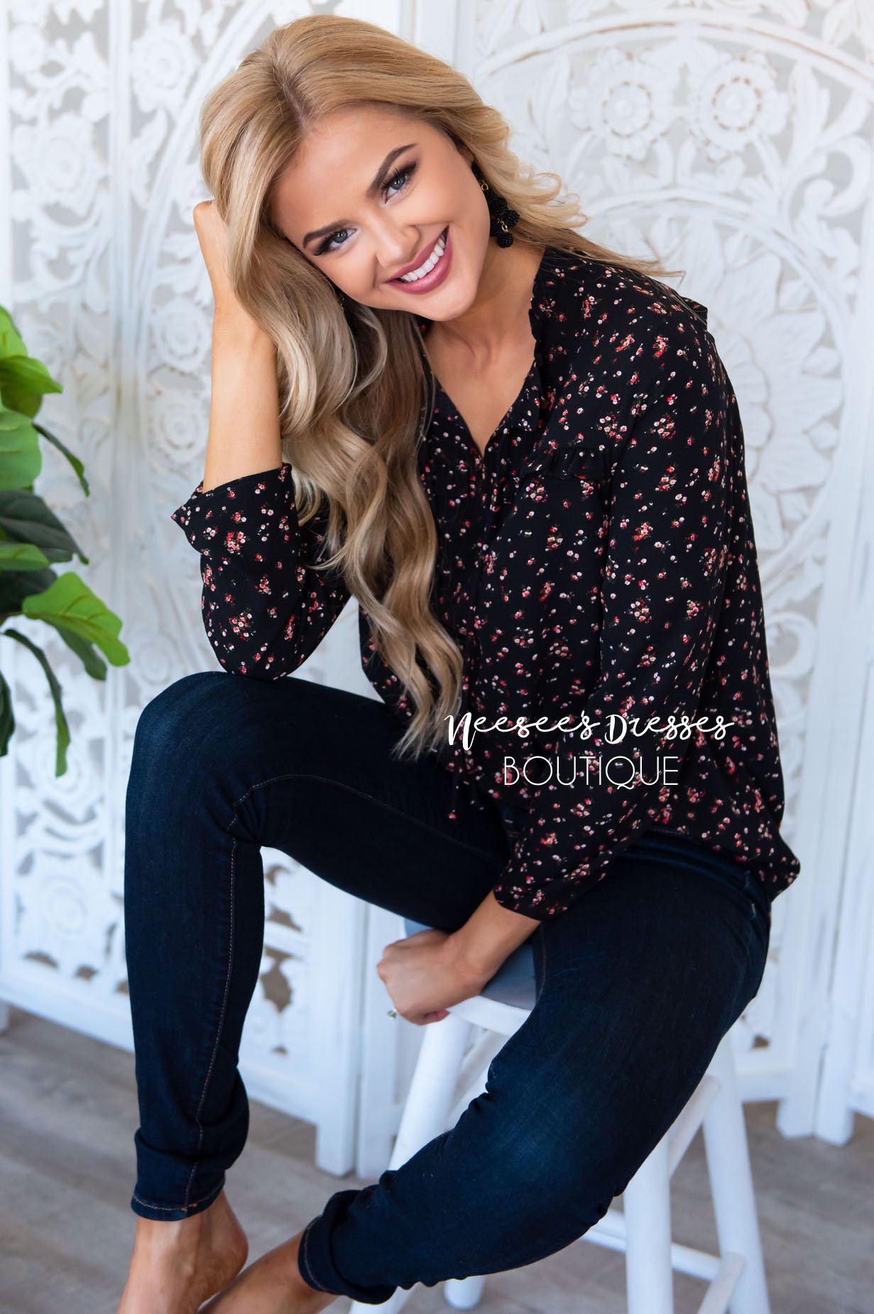Meet Me At Magnolia blouse Modest Dresses vendor-unknown