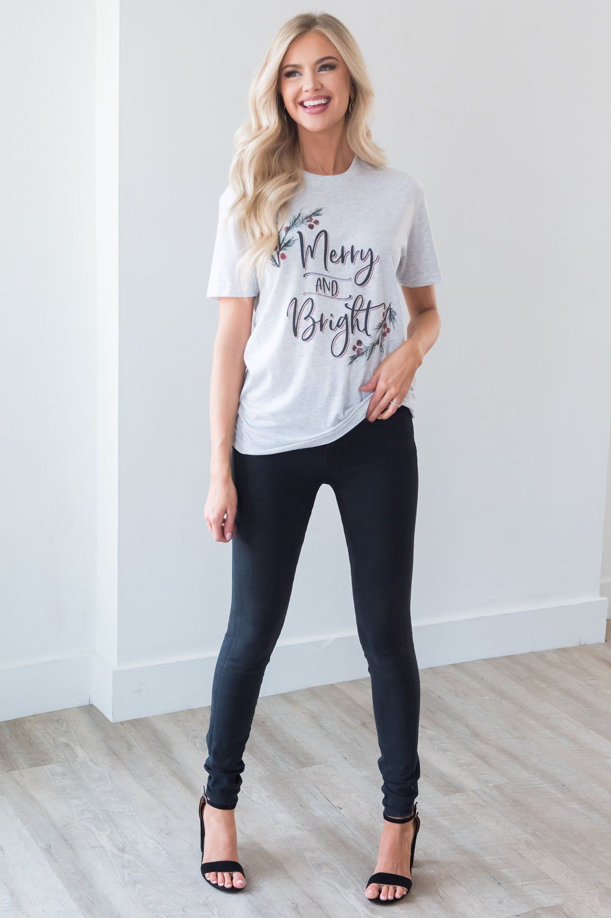 Merry & Bright Modest Tee Modest Dresses vendor-unknown