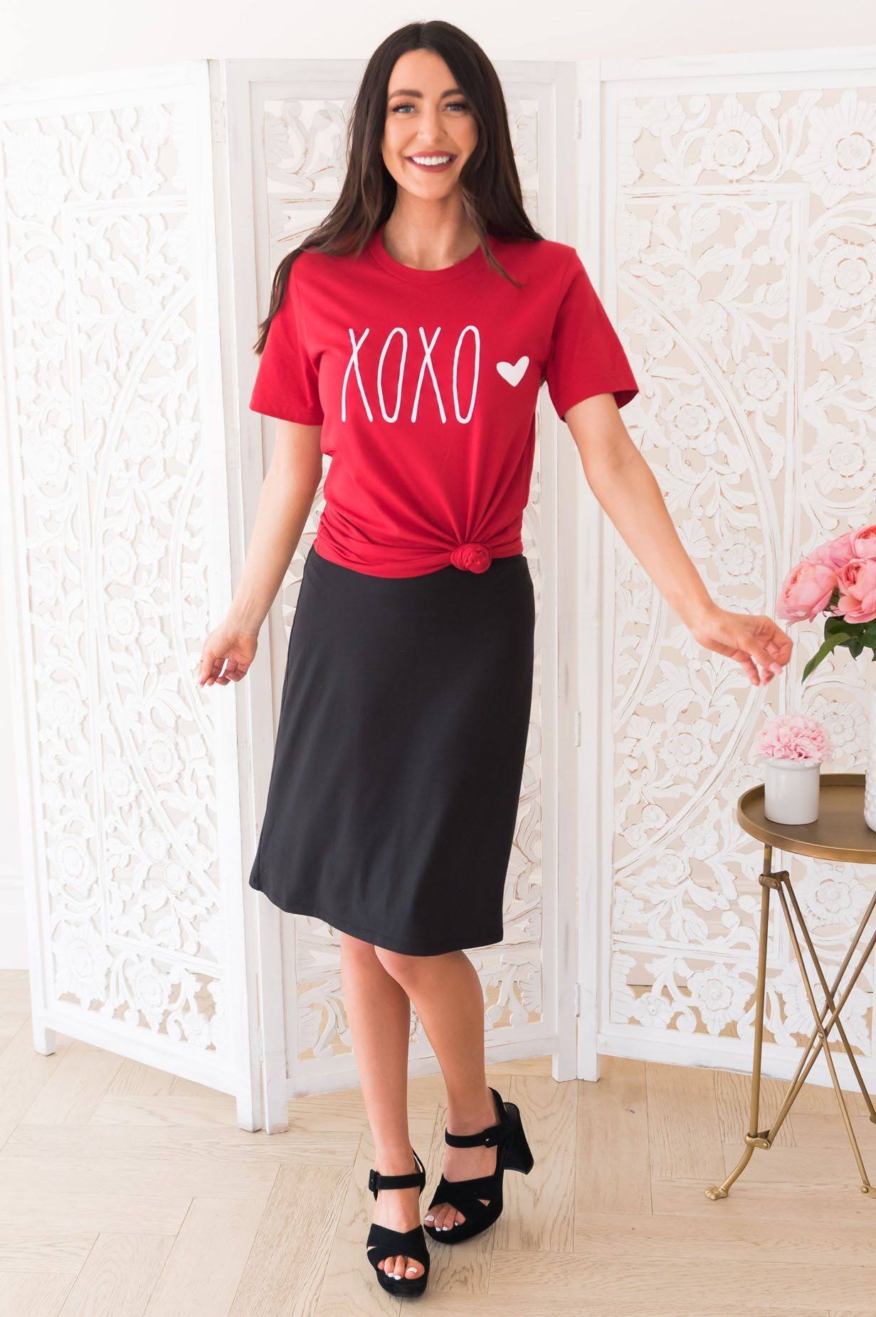 Crushing On You Modest A-line Skirt Modest Dresses vendor-unknown