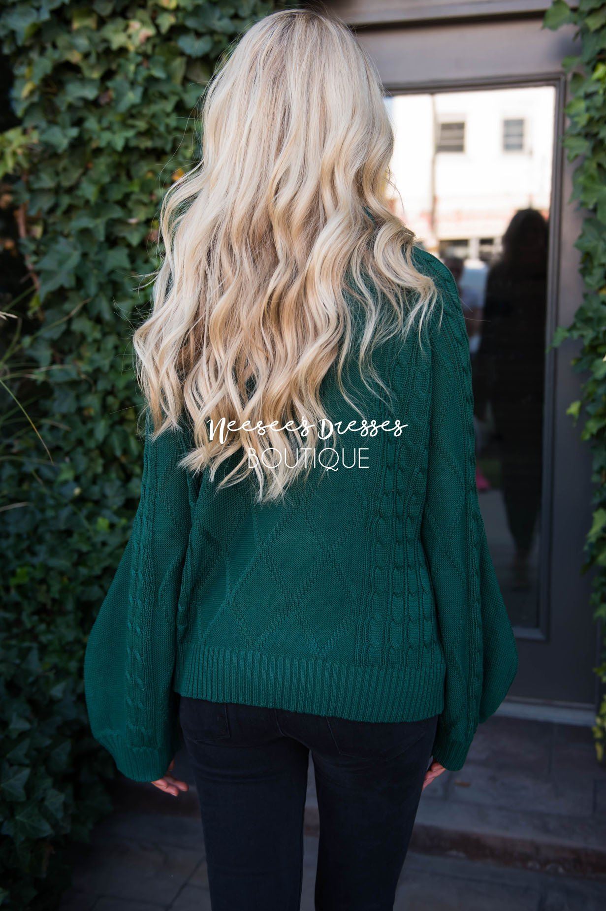 Missing Me cable knit sweater Tops vendor-unknown