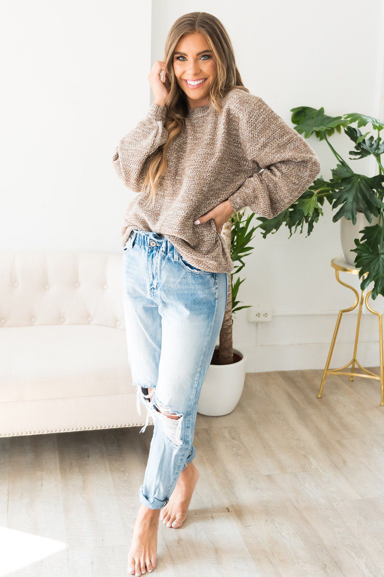 Cuddled Up Modest Sweater Modest Dresses vendor-unknown