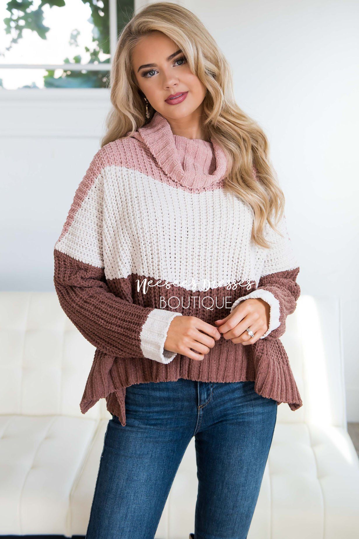 Neapolitan Turtleneck Sweater Tops vendor-unknown