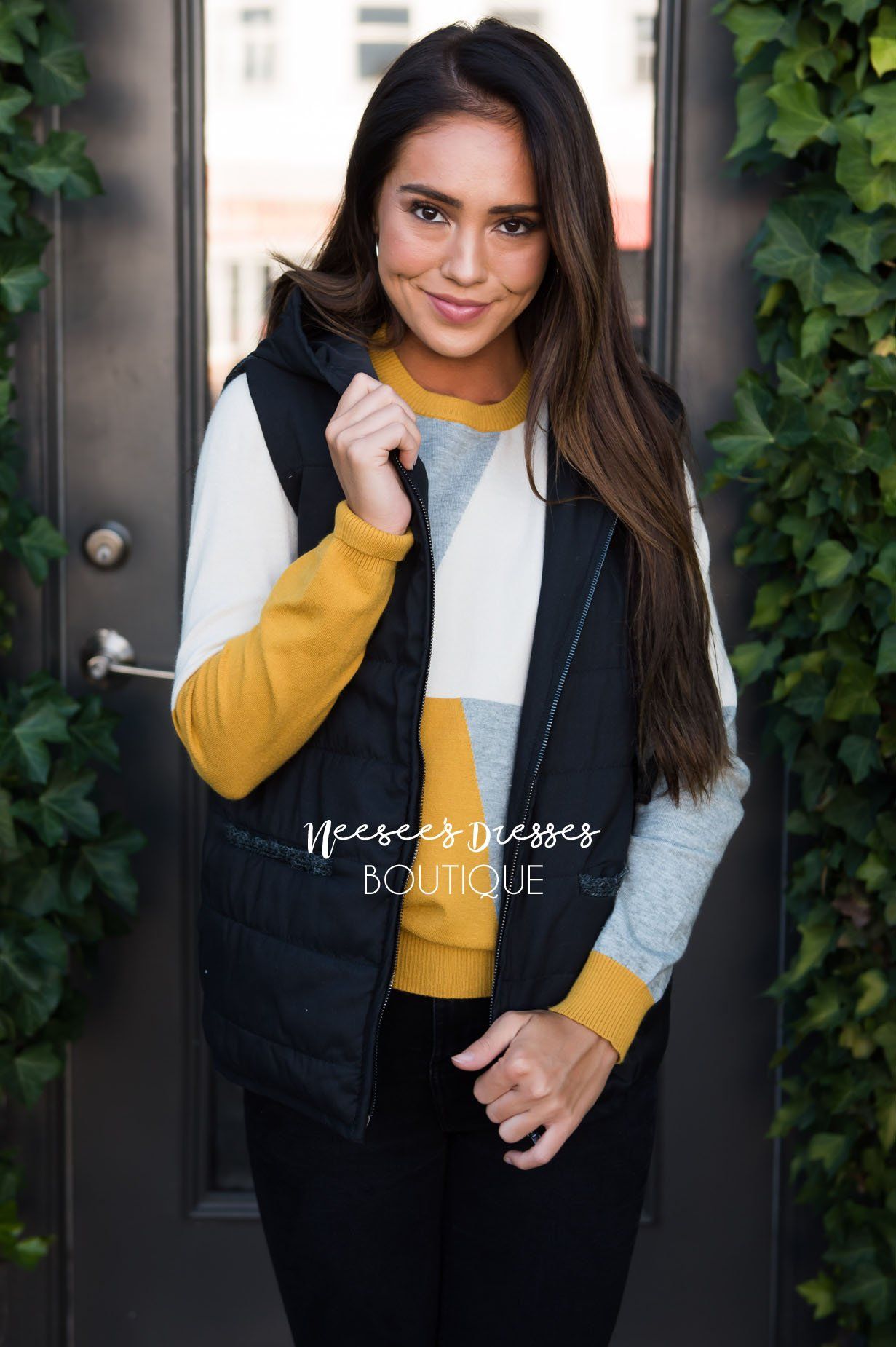 Autumn Days Vest Tops vendor-unknown