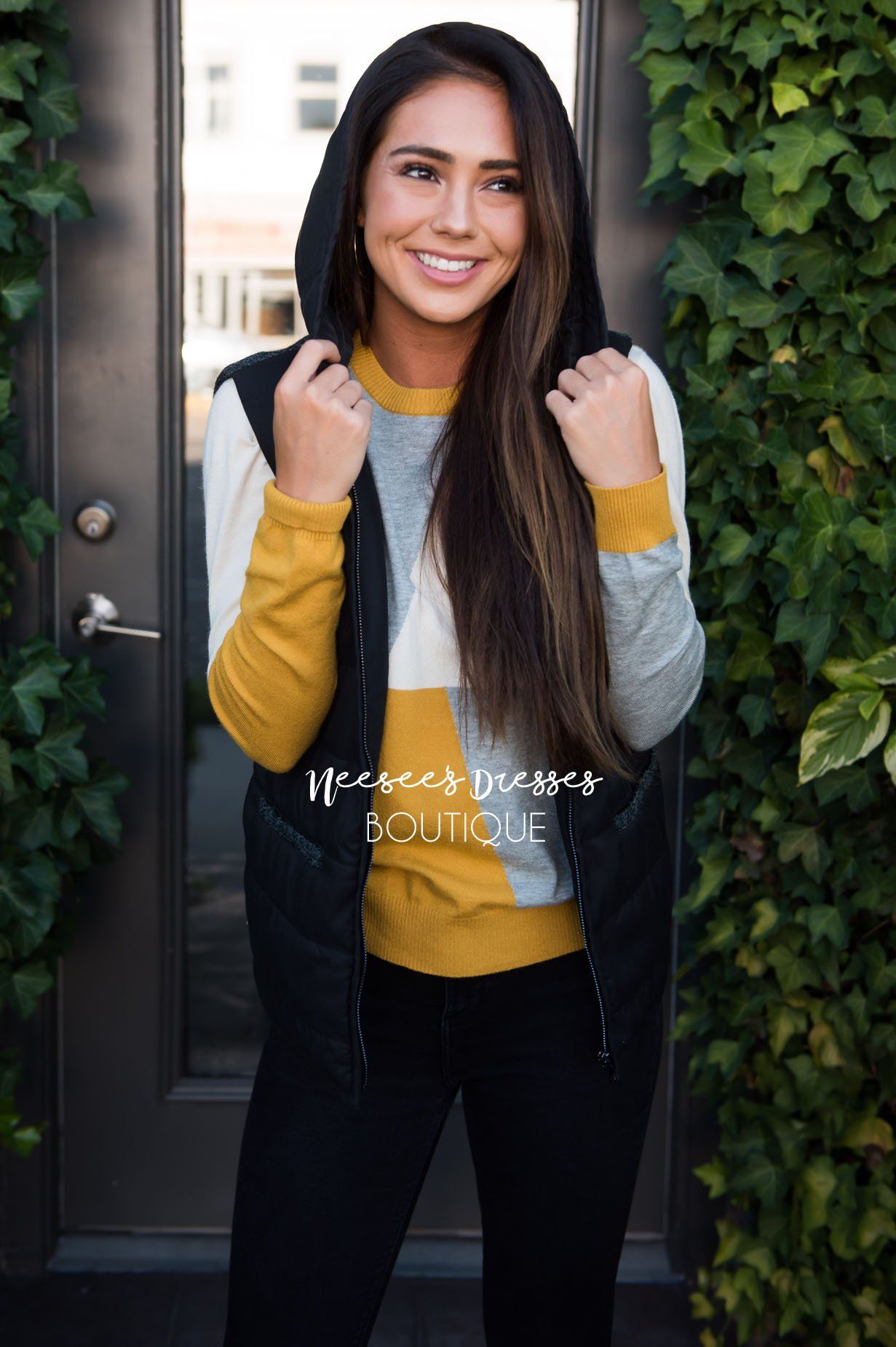 Autumn Days Vest Tops vendor-unknown