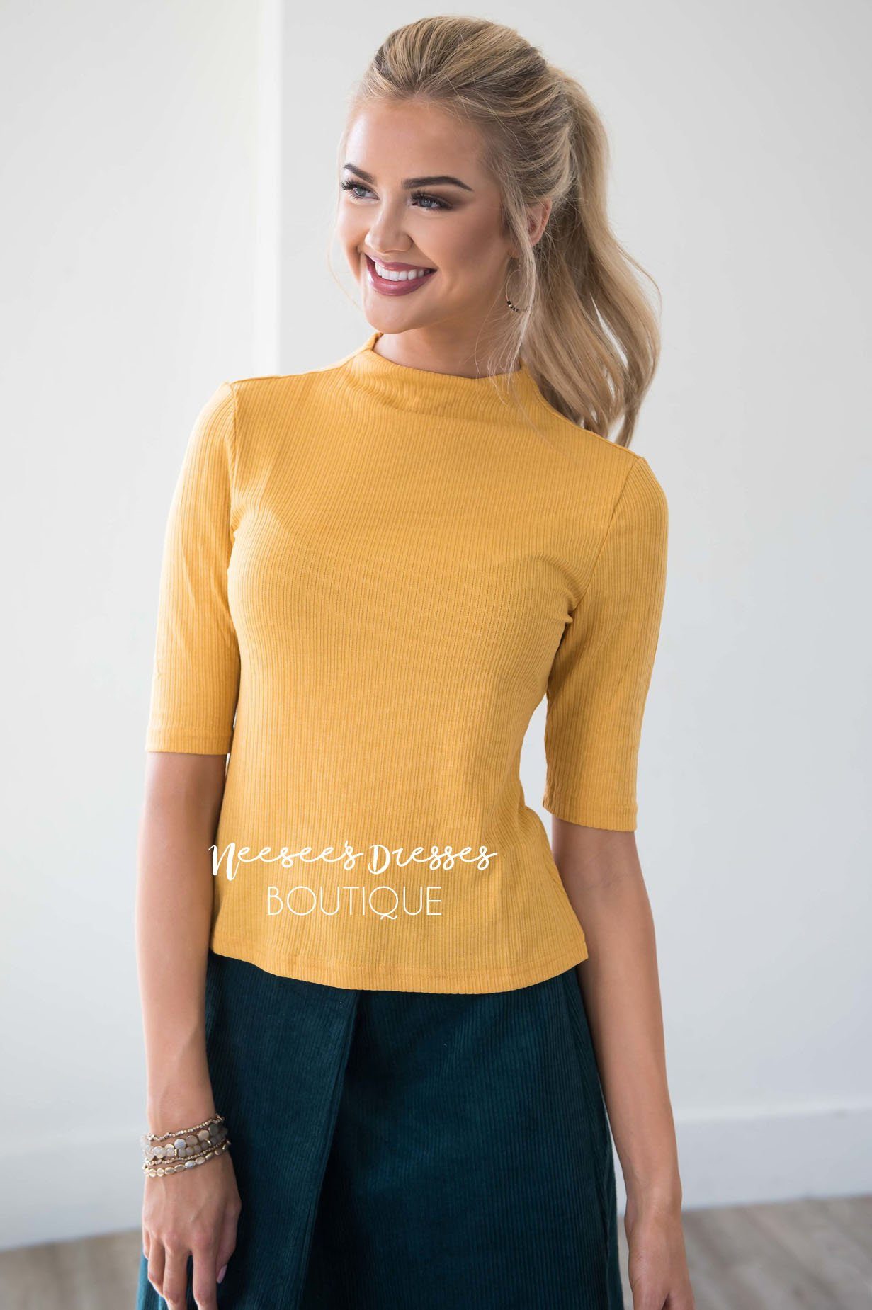 Steal The Spotlight High Neck Top Tops vendor-unknown