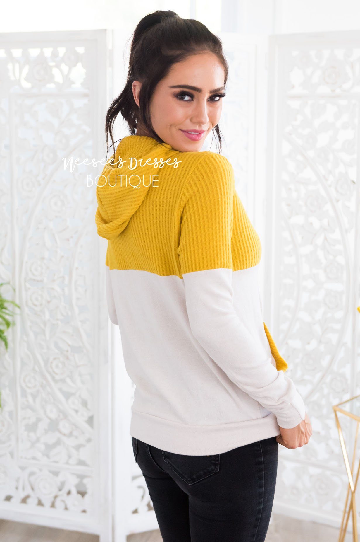 Adventure Awaits Thermal Hoodie Modest Dresses vendor-unknown