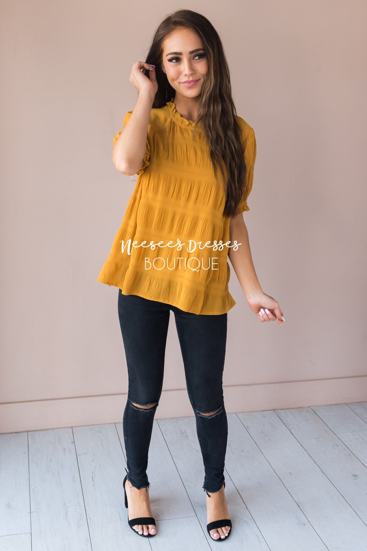 Right Direction Modest Blouse Tops vendor-unknown