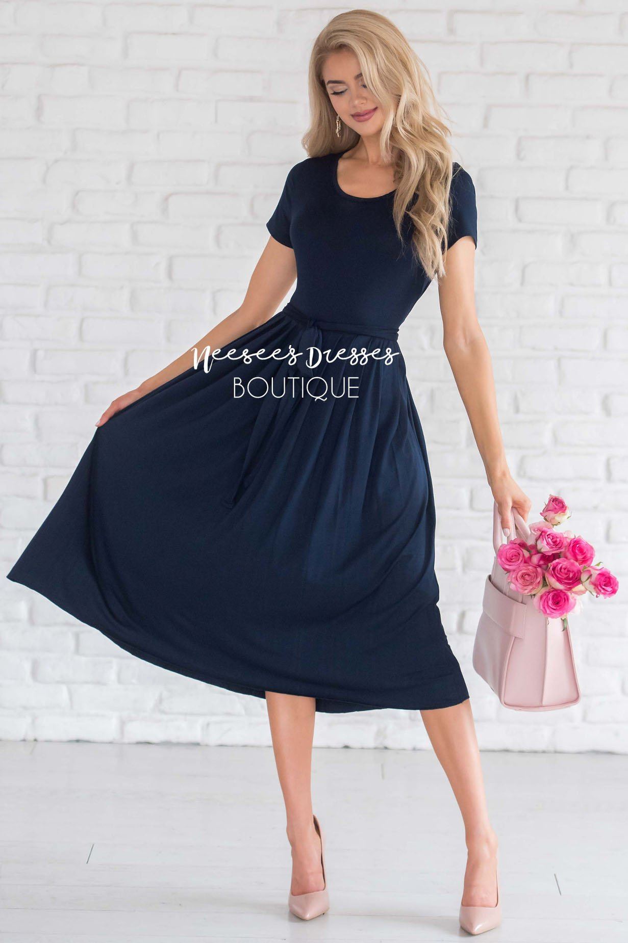 The Molly Pleats Dress Modest Dresses vendor-unknown