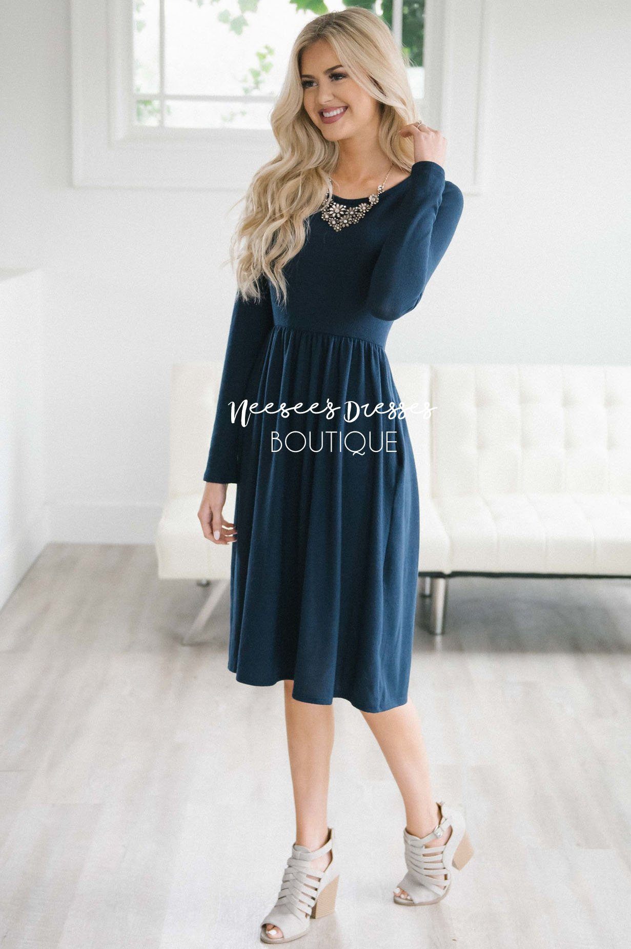 The Keltsy Sweater Dress Modest Dresses vendor-unknown