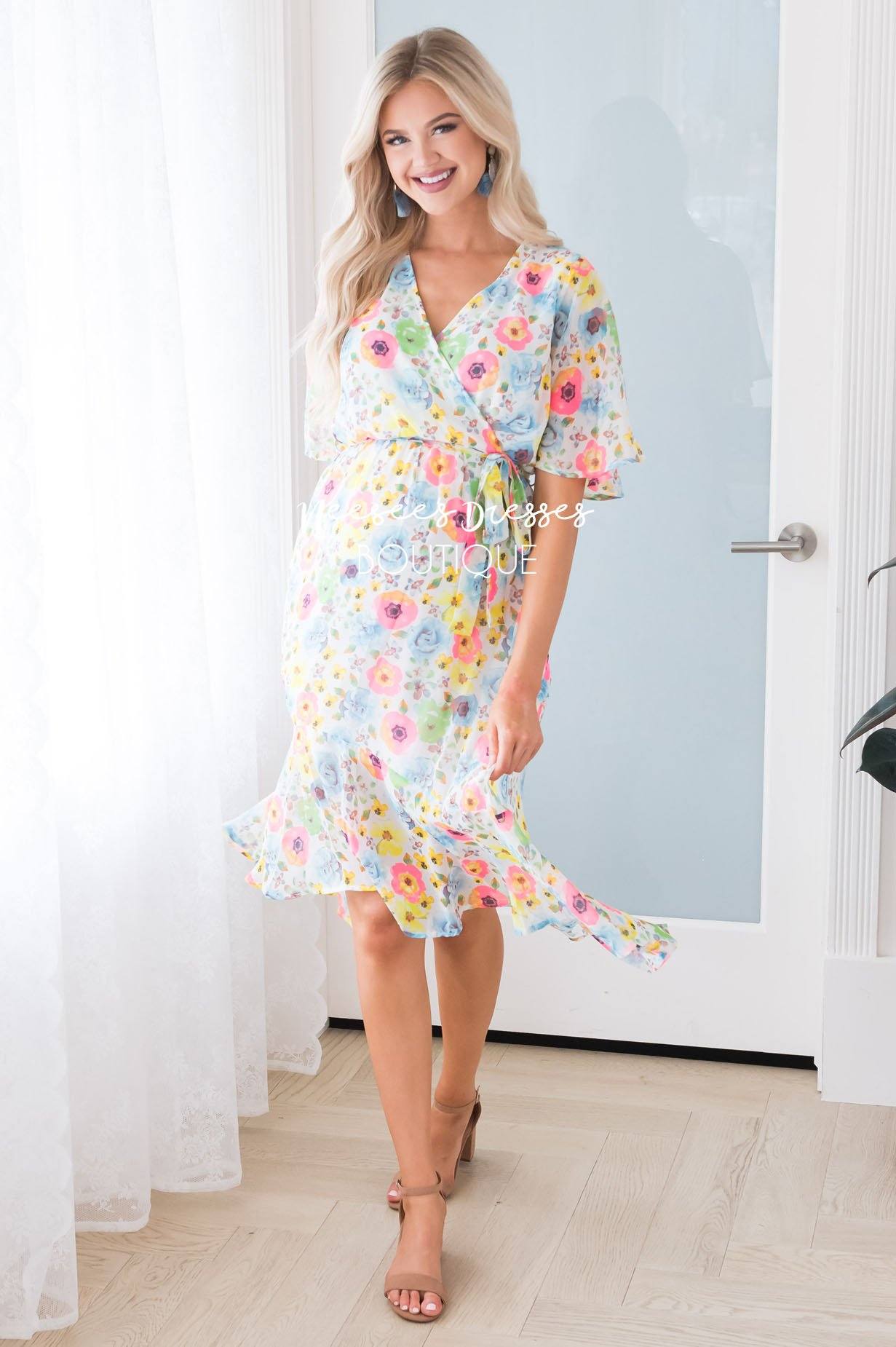 The Porscha Modest Dresses vendor-unknown