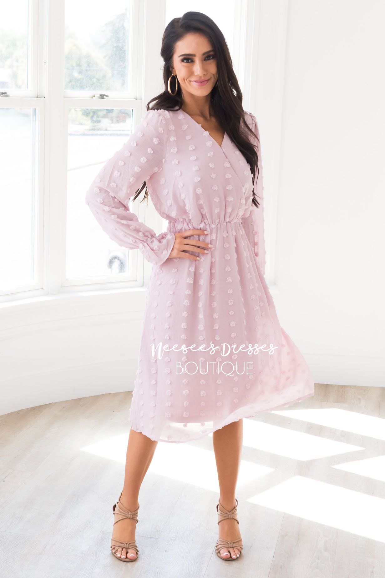 The Nikita Long Sleeves Modest Dresses vendor-unknown
