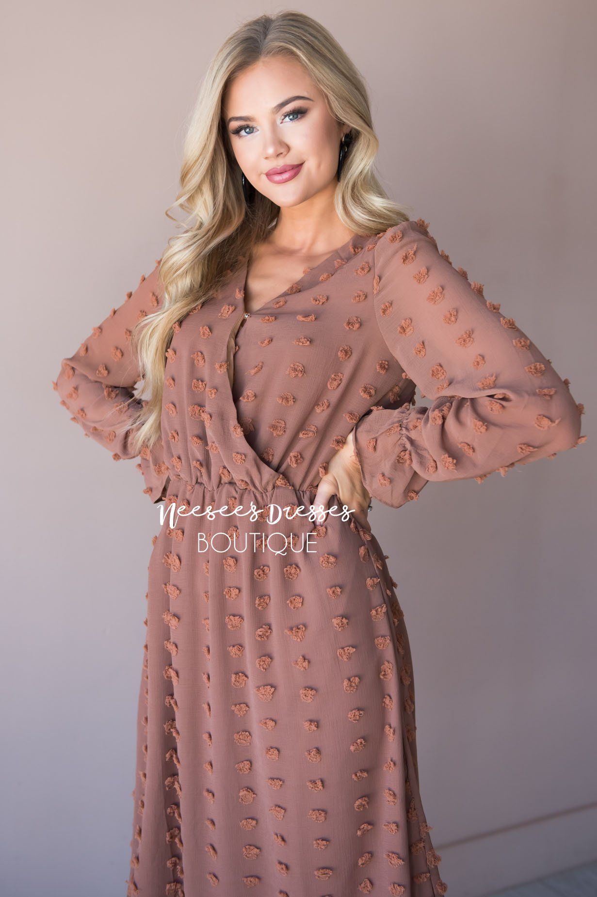 The Nikita Long Sleeves Modest Dresses vendor-unknown