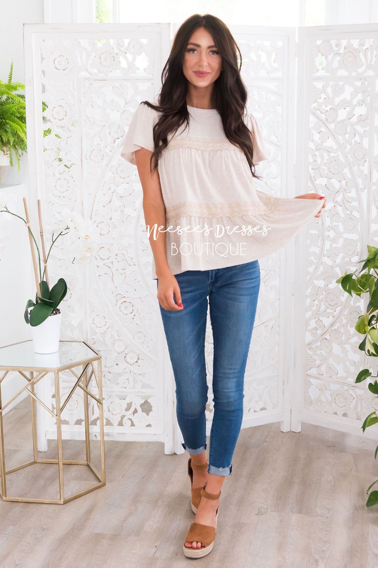 Good Catch Modest Blouse Tops vendor-unknown