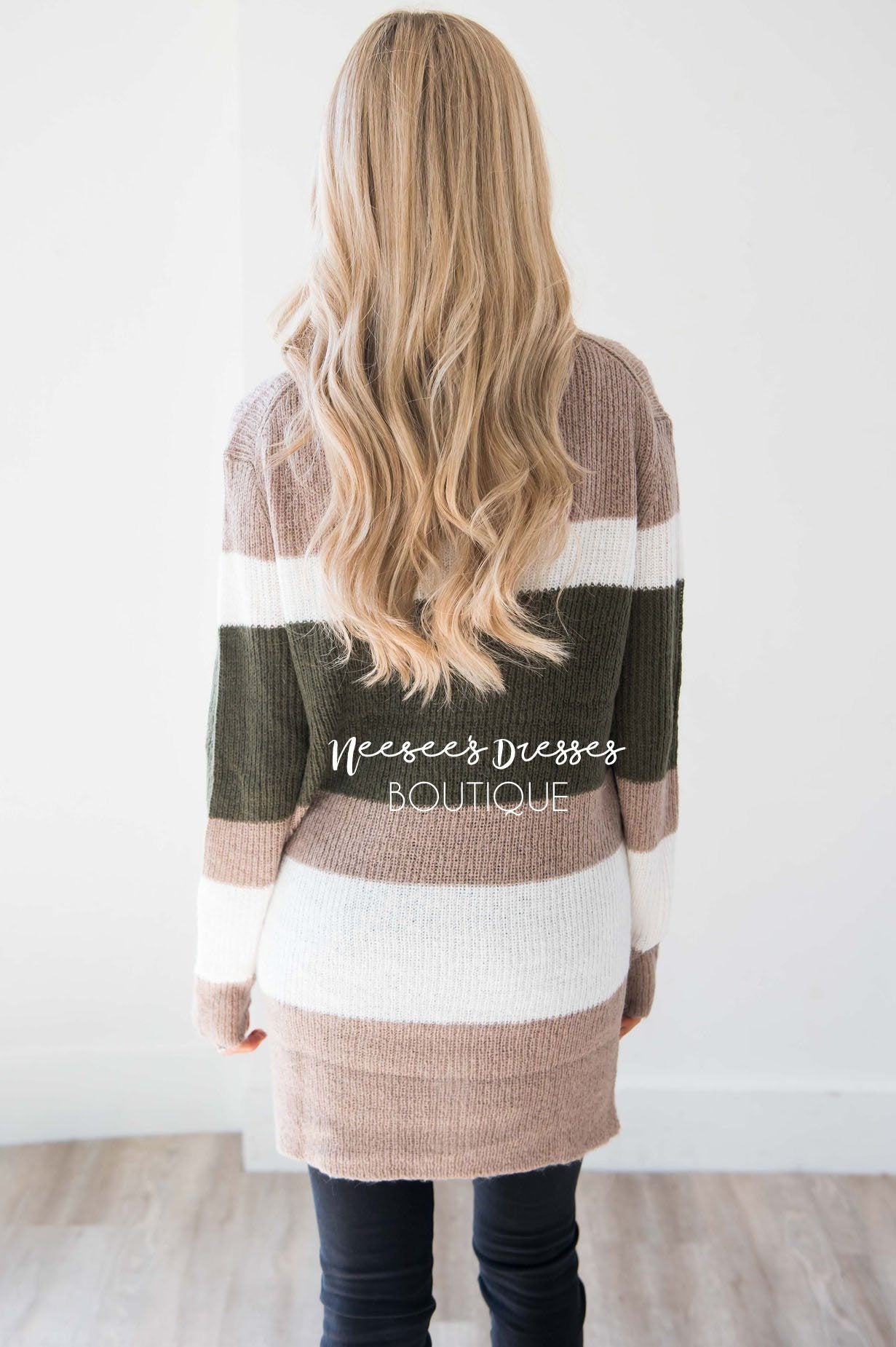 Glowing Fondness Striped Sweater Tops vendor-unknown