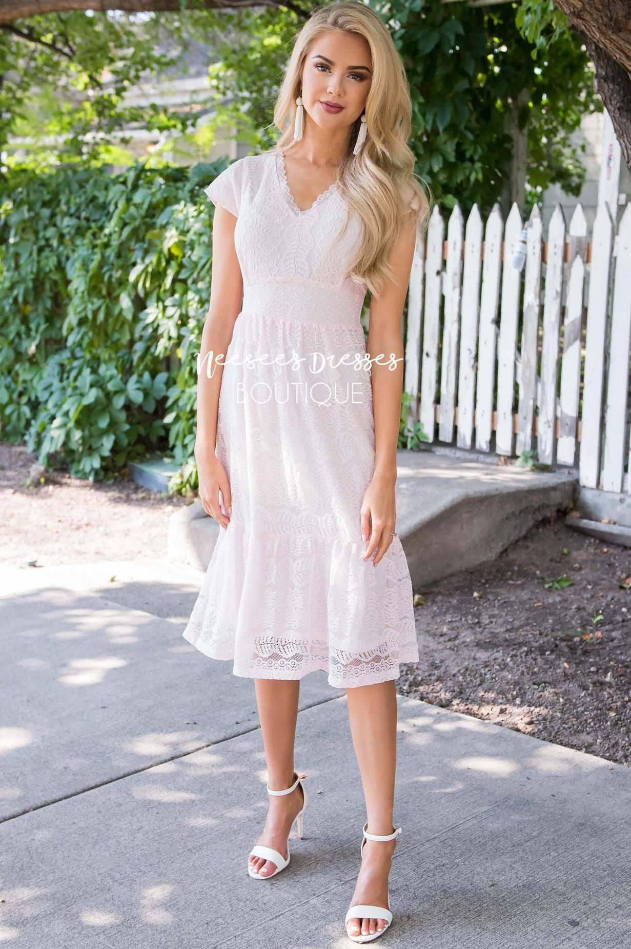 The Raeleigh Lace Dress Modest Dresses vendor-unknown