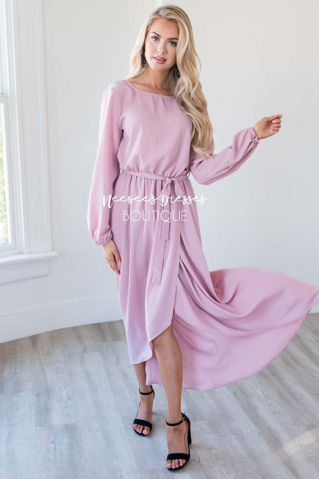 The Maleah - Long Sleeves Modest Dresses vendor-unknown