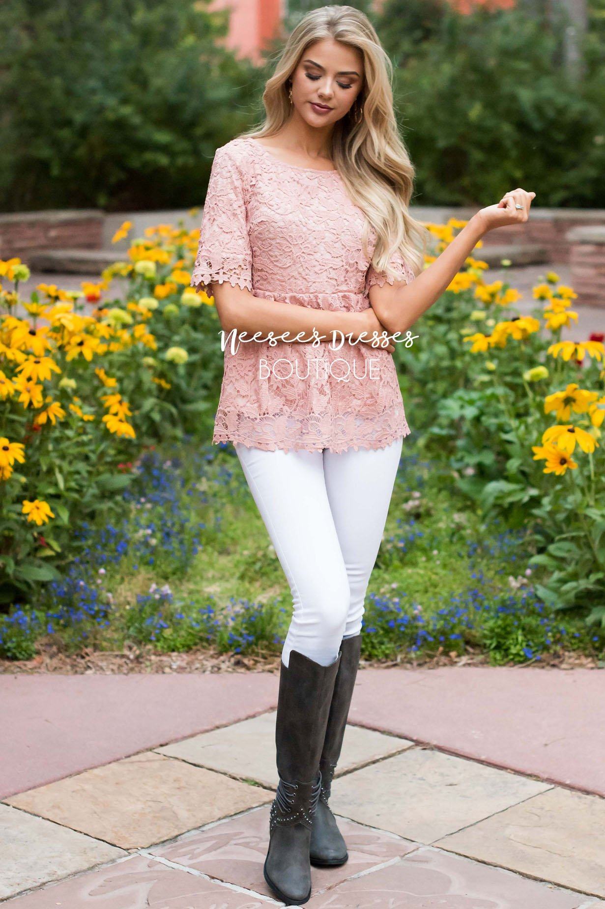 You're So Enchanting Lace Top Tops vendor-unknown