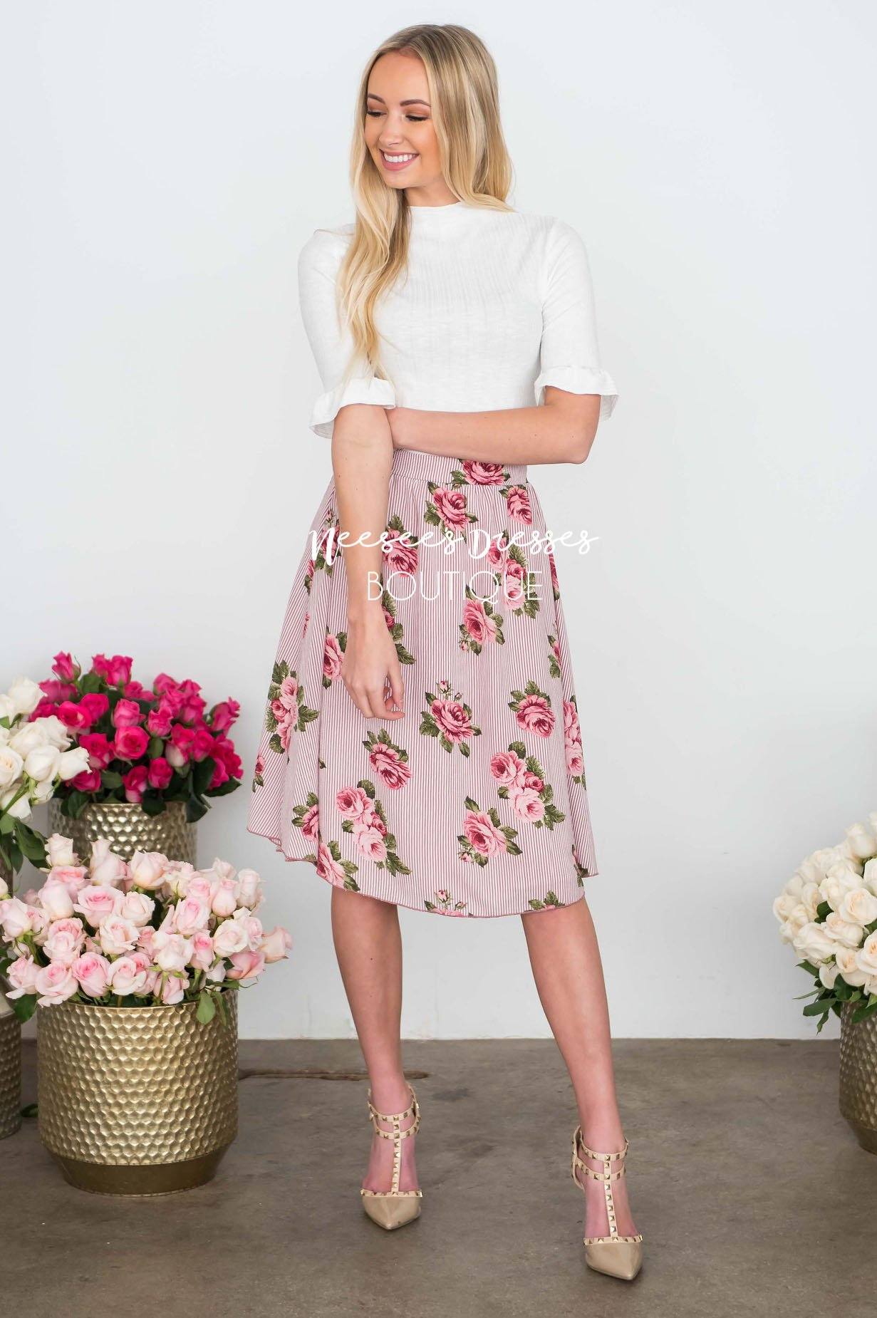 Ribbed High Neck Bell Sleeve Top Tops vendor-unknown