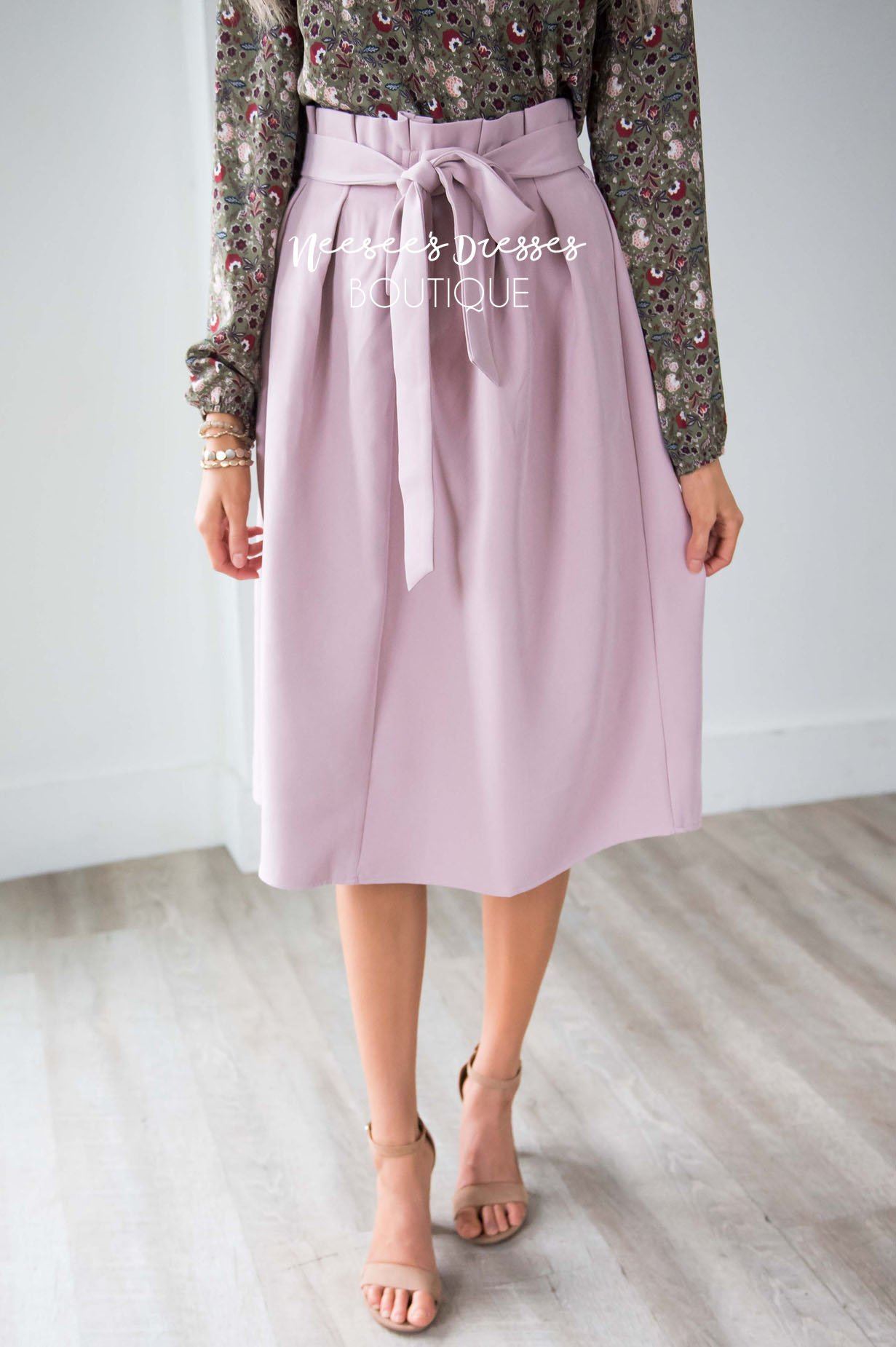 Pretty Ruffle Tie Waist Skirt Skirts vendor-unknown