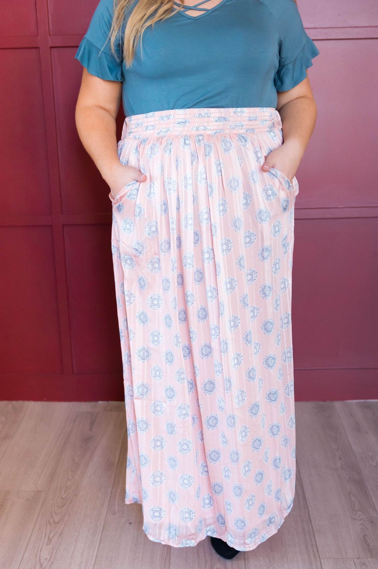 Always Loving Medallion Maxi Skirt Skirts vendor-unknown