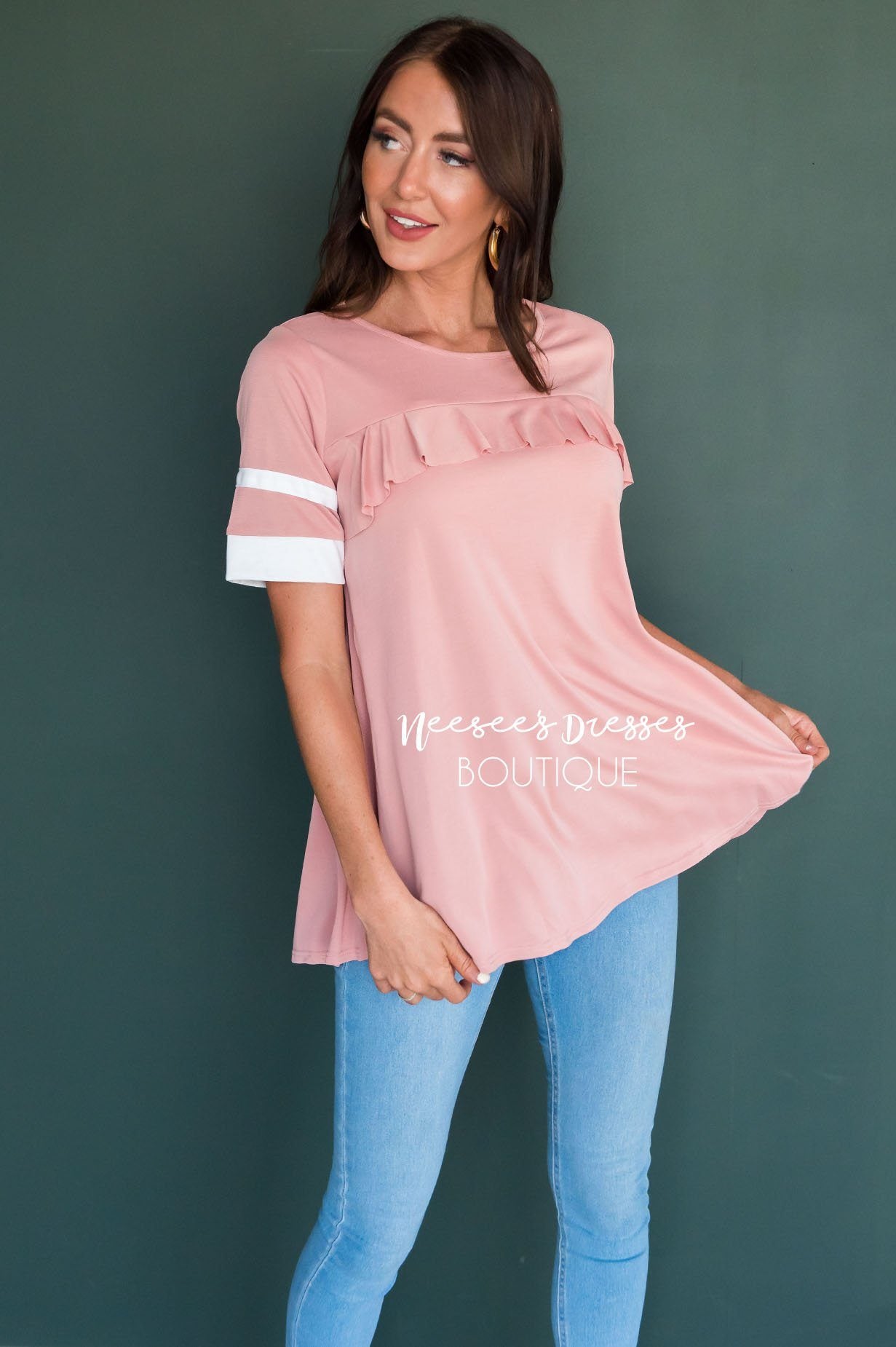 Loved You First Modest Top Tops vendor-unknown