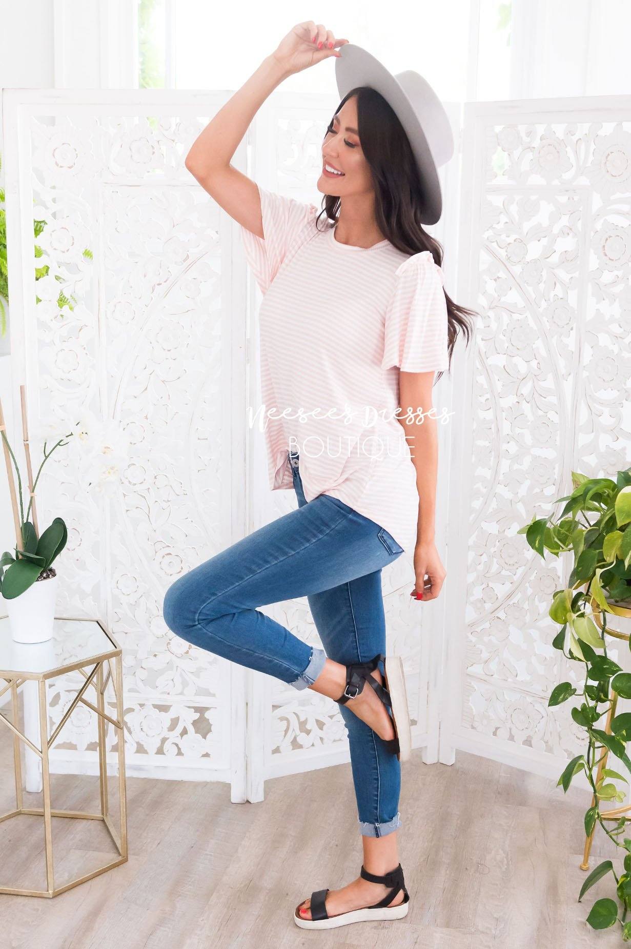 Lift My Spirits Modest Top Modest Dresses vendor-unknown