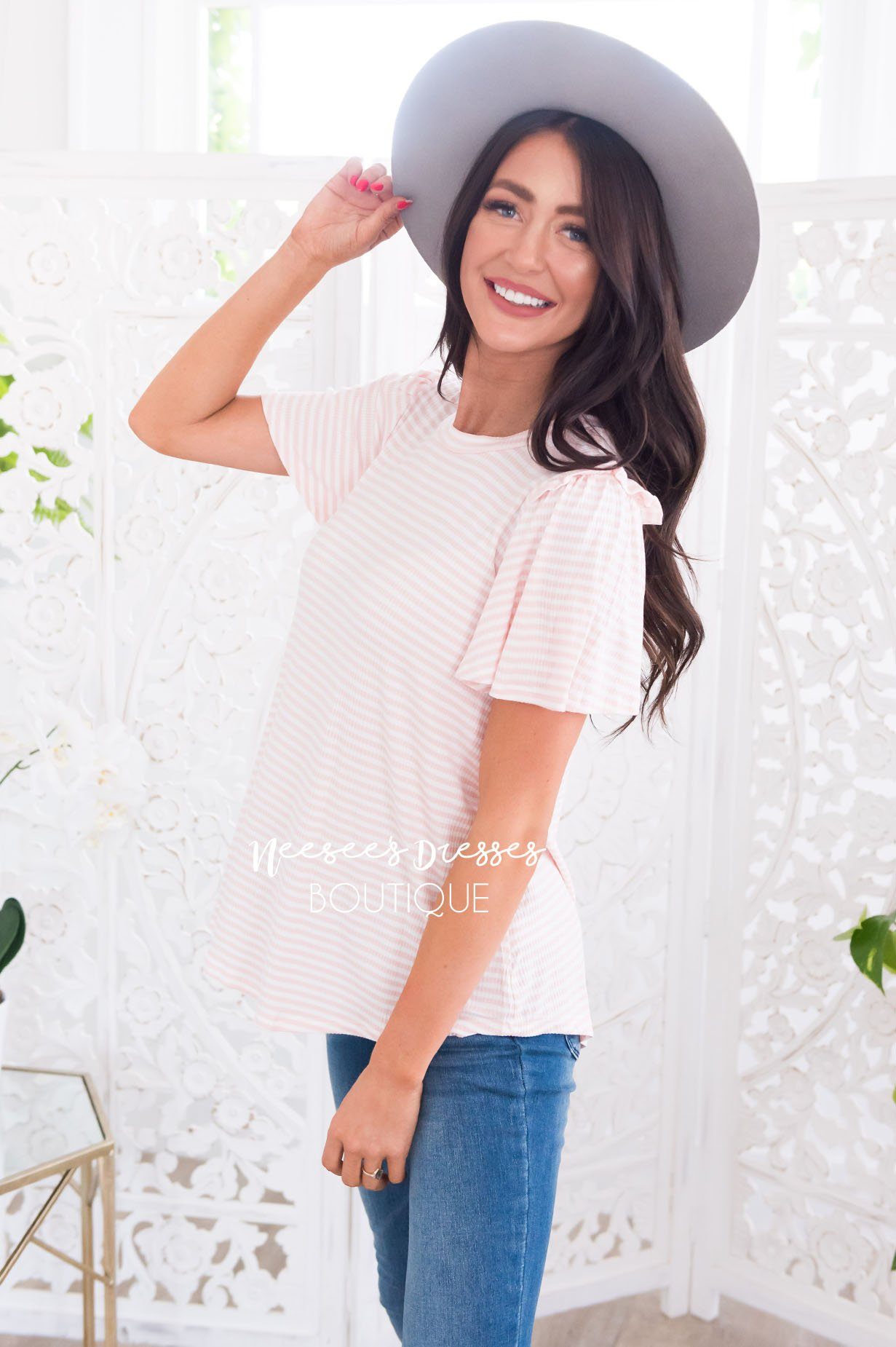 Lift My Spirits Modest Top Modest Dresses vendor-unknown