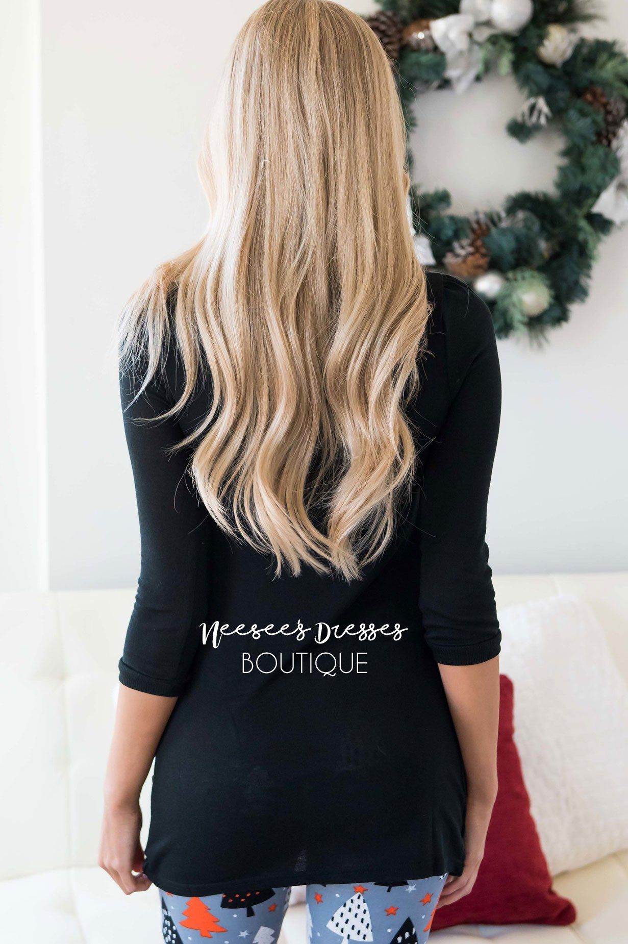 Cowl Neck Pocket Tunic Tops vendor-unknown