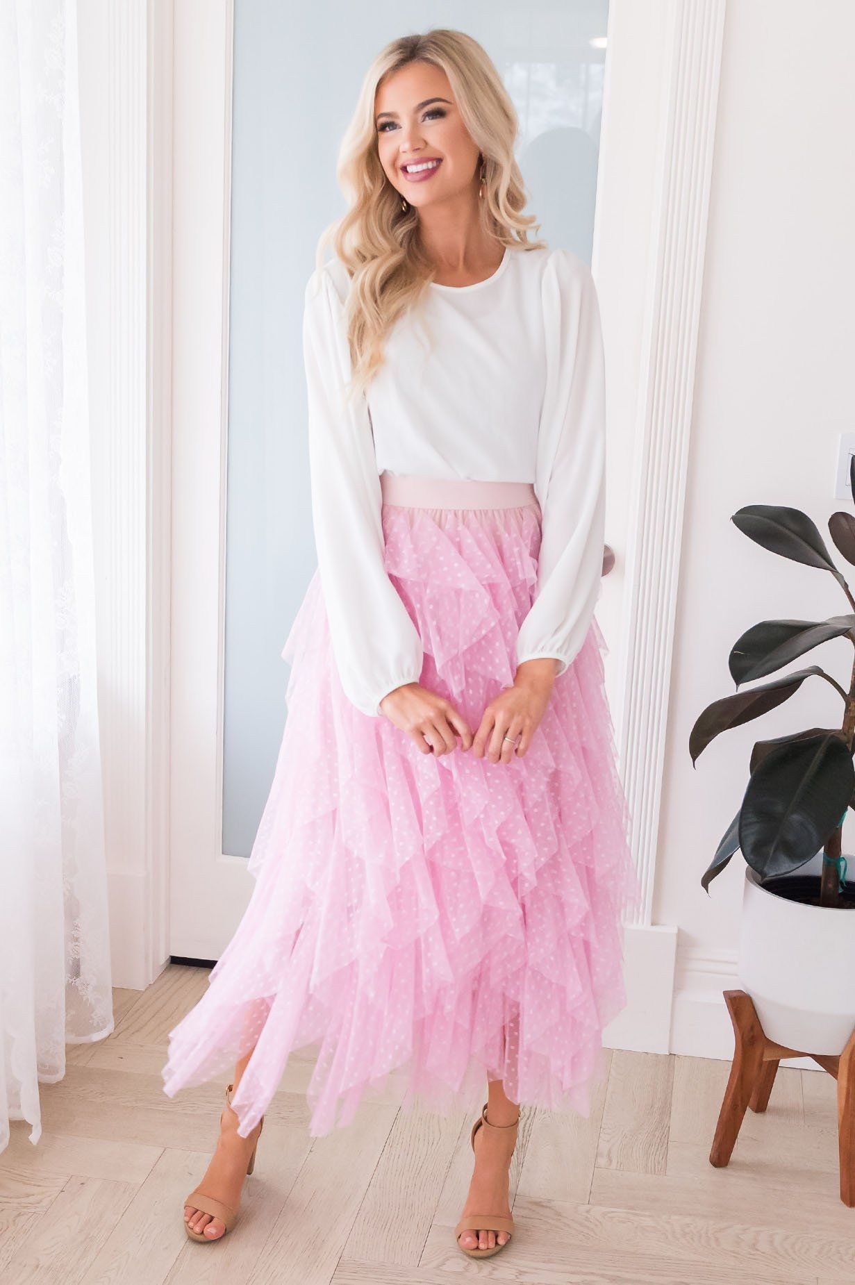 Polka Dot Party Tulle Skirt Skirts vendor-unknown