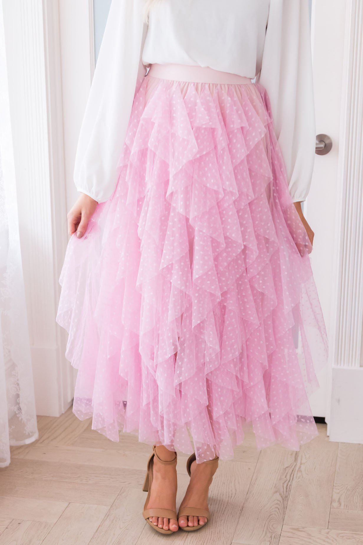 Polka Dot Party Tulle Skirt Skirts vendor-unknown