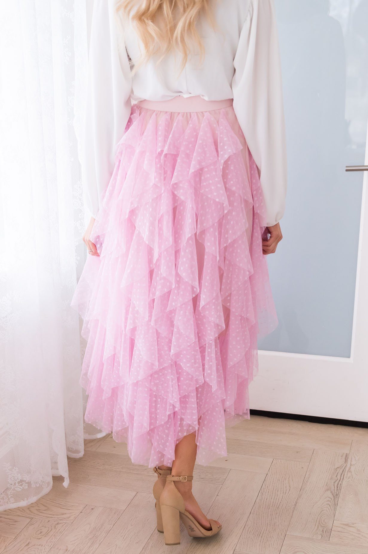 Polka Dot Party Tulle Skirt Skirts vendor-unknown