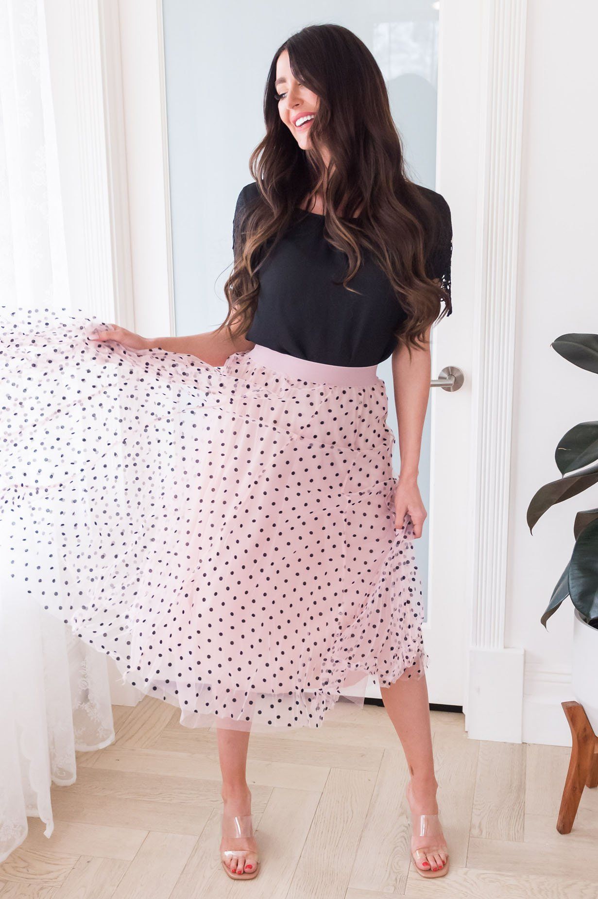 Connect the Dots Modest Tulle Skirt NeeSee's Dresses