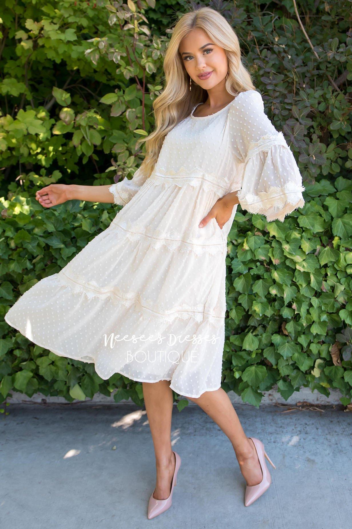 The Polly Modest Dresses vendor-unknown