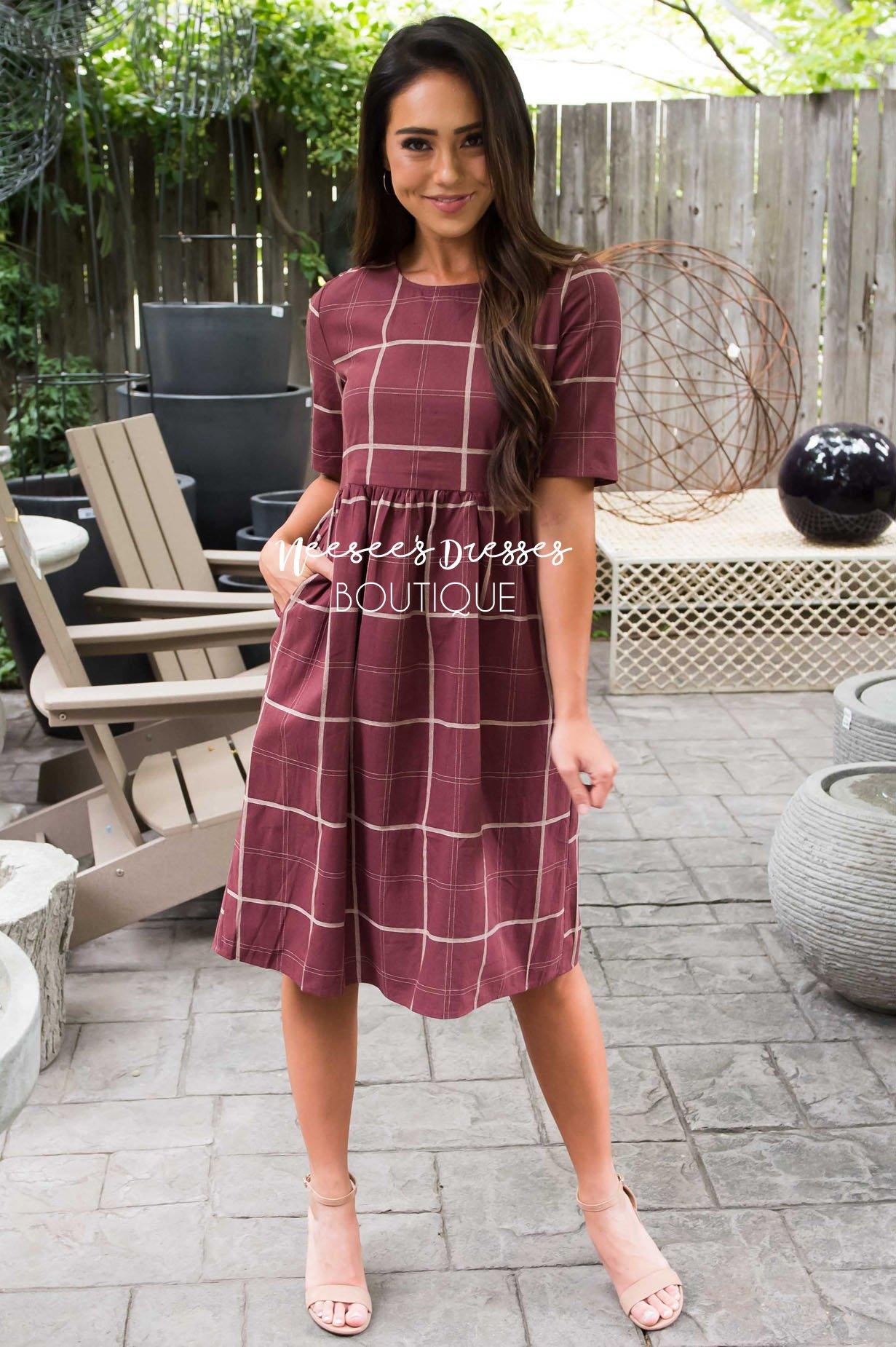 The Leah Modest Dresses vendor-unknown