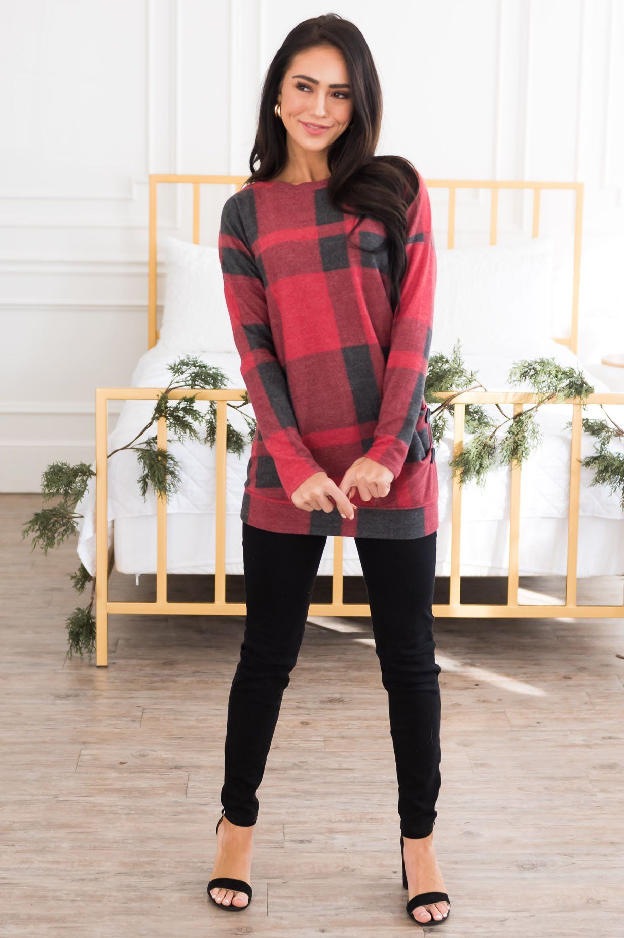 First Snow Fall Modest Top Modest Dresses vendor-unknown