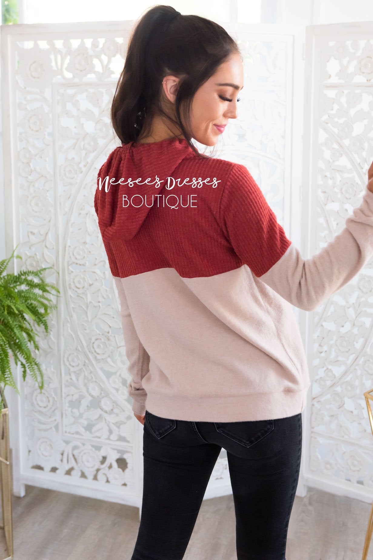 Adventure Awaits Thermal Hoodie Modest Dresses vendor-unknown