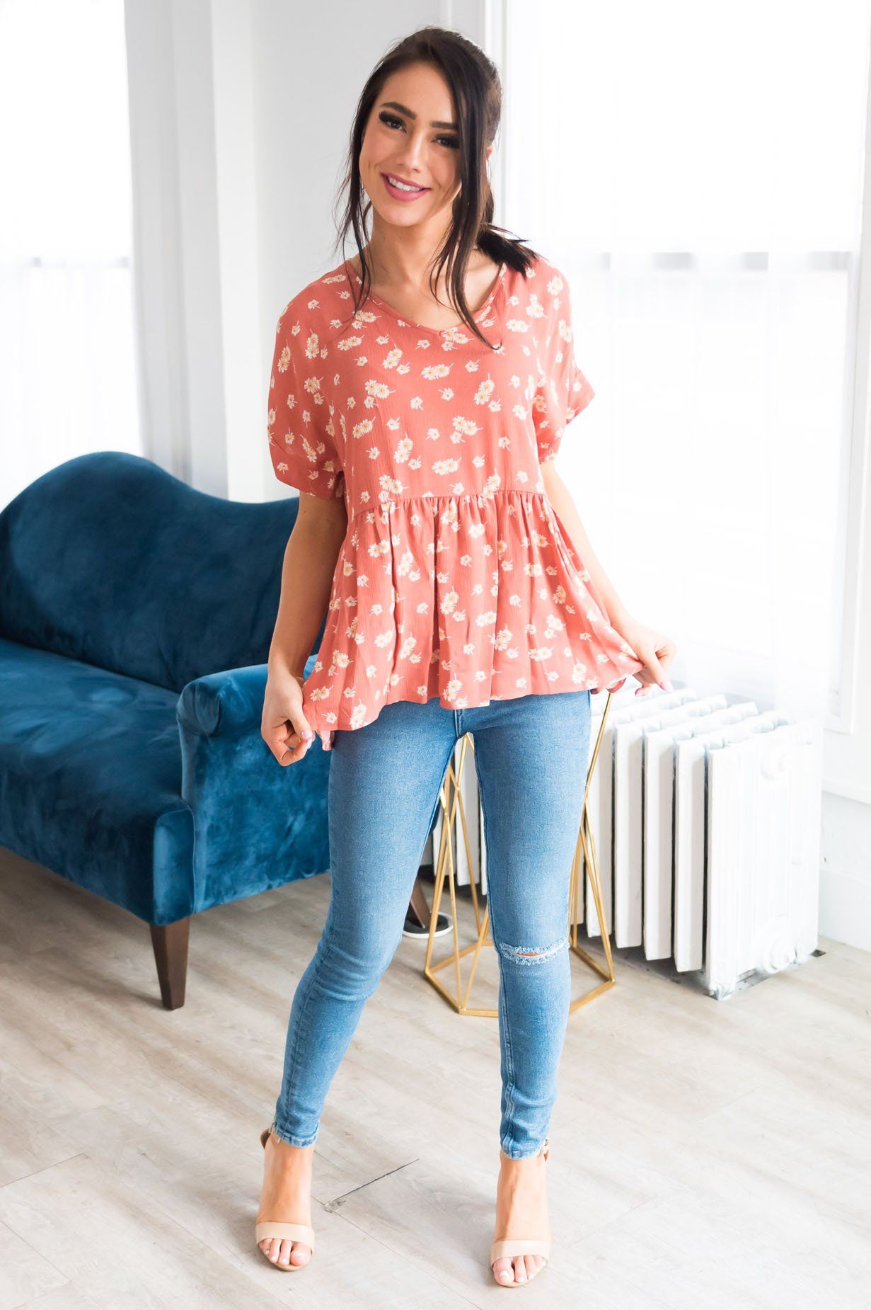 Daisy Fields Modest Blouse Modest Dresses vendor-unknown