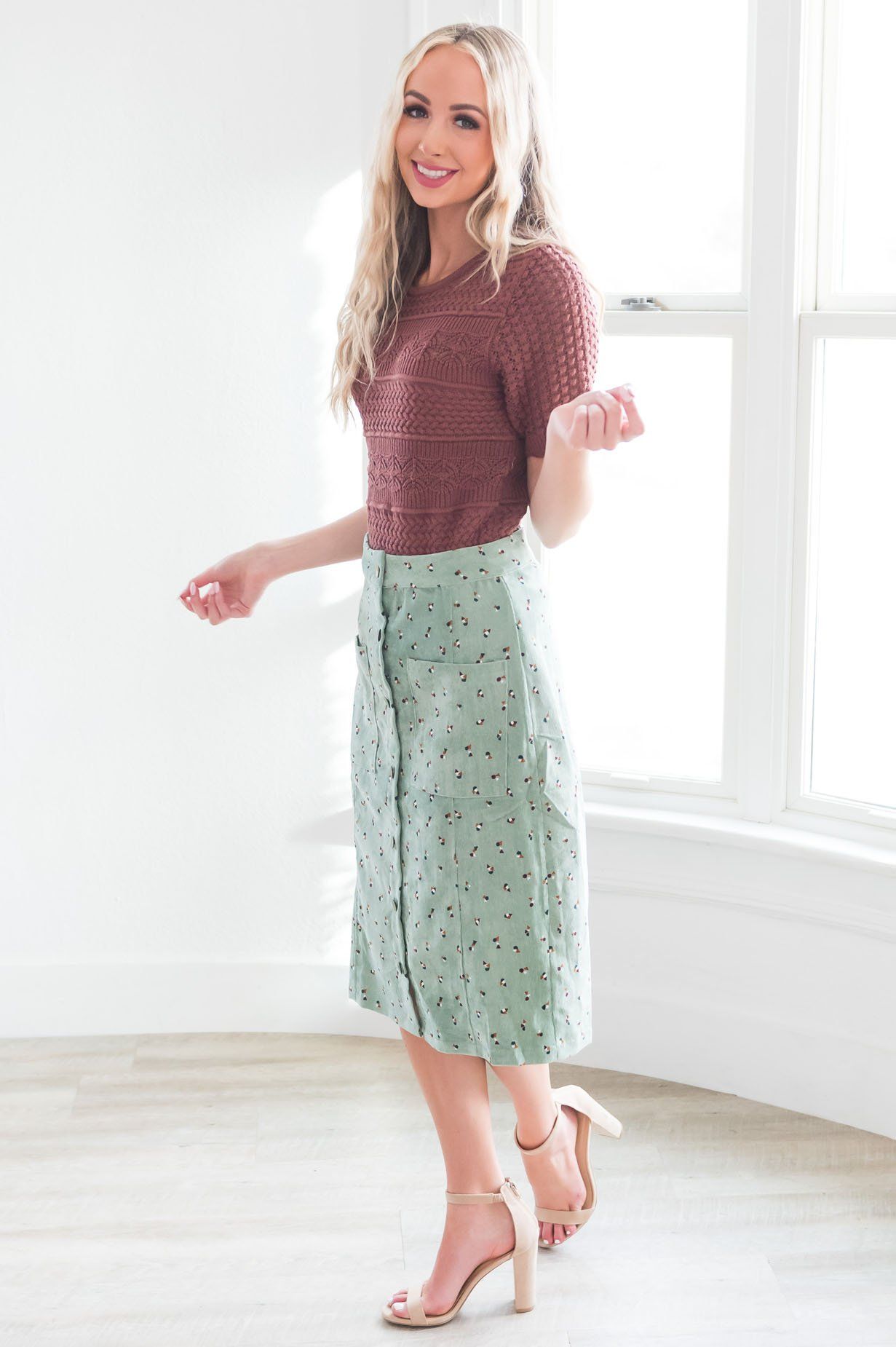 Spring Fever Modest Sweater Modest Dresses vendor-unknown