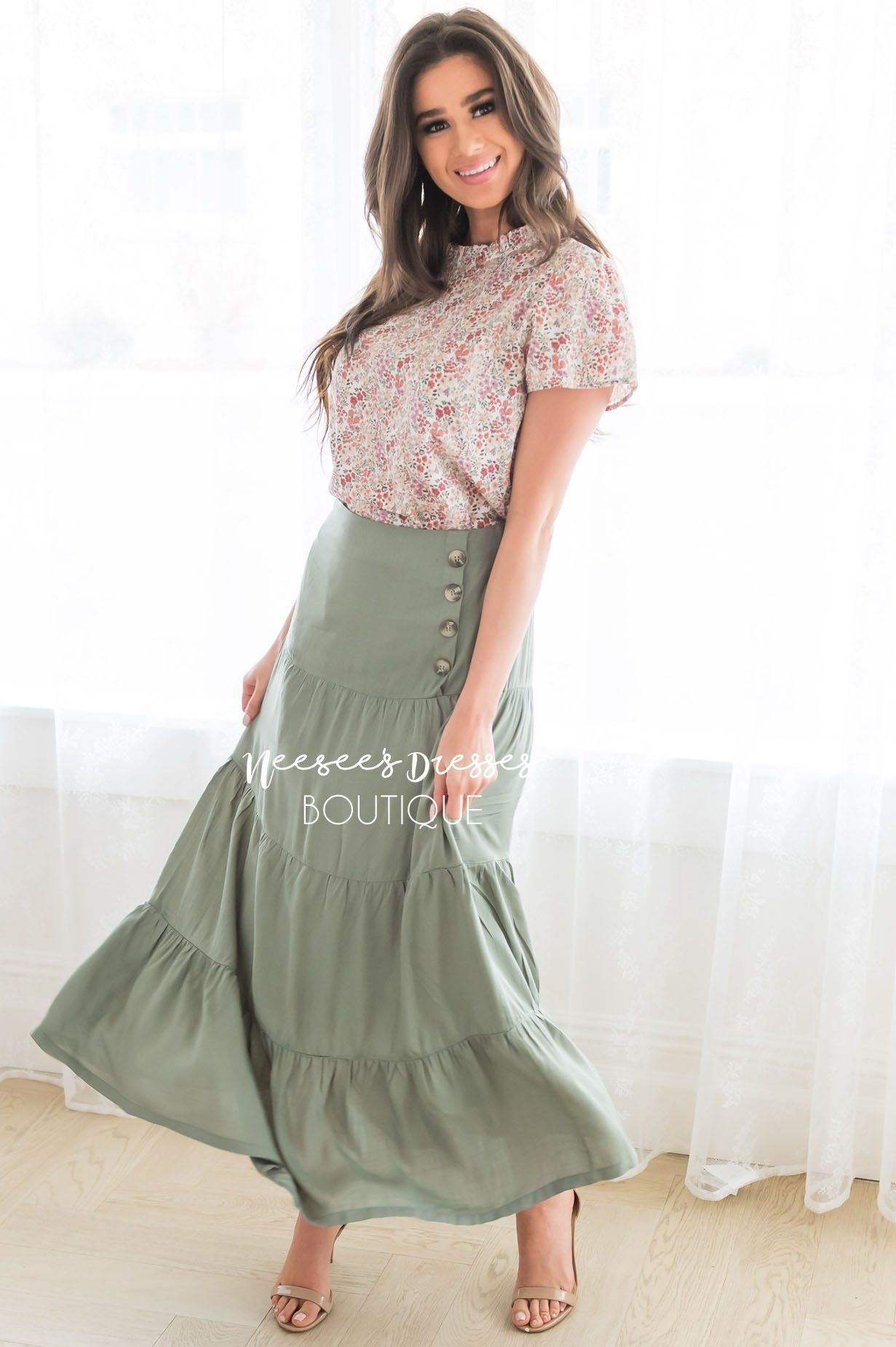 Just A Moment Modest Skirt Modest Dresses vendor-unknown