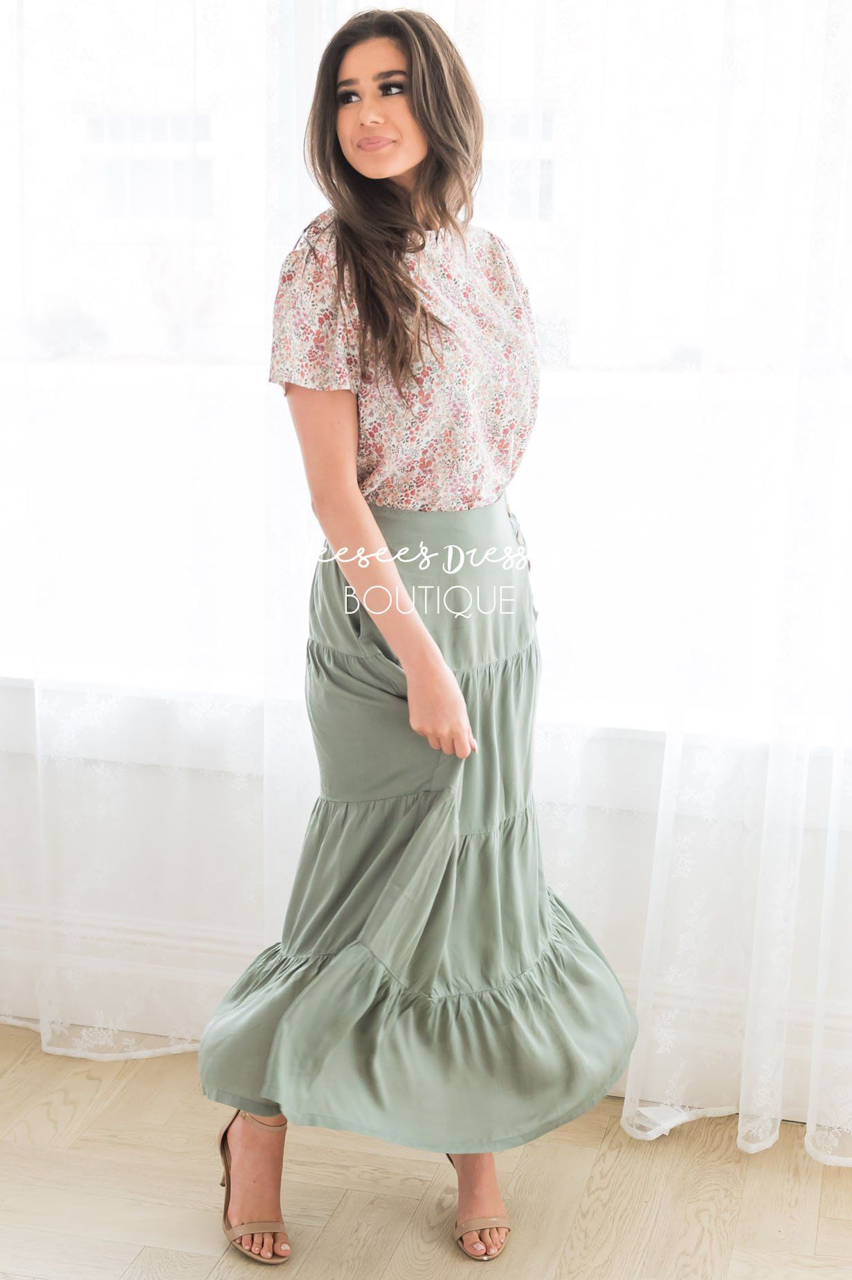 Just A Moment Modest Skirt Modest Dresses vendor-unknown